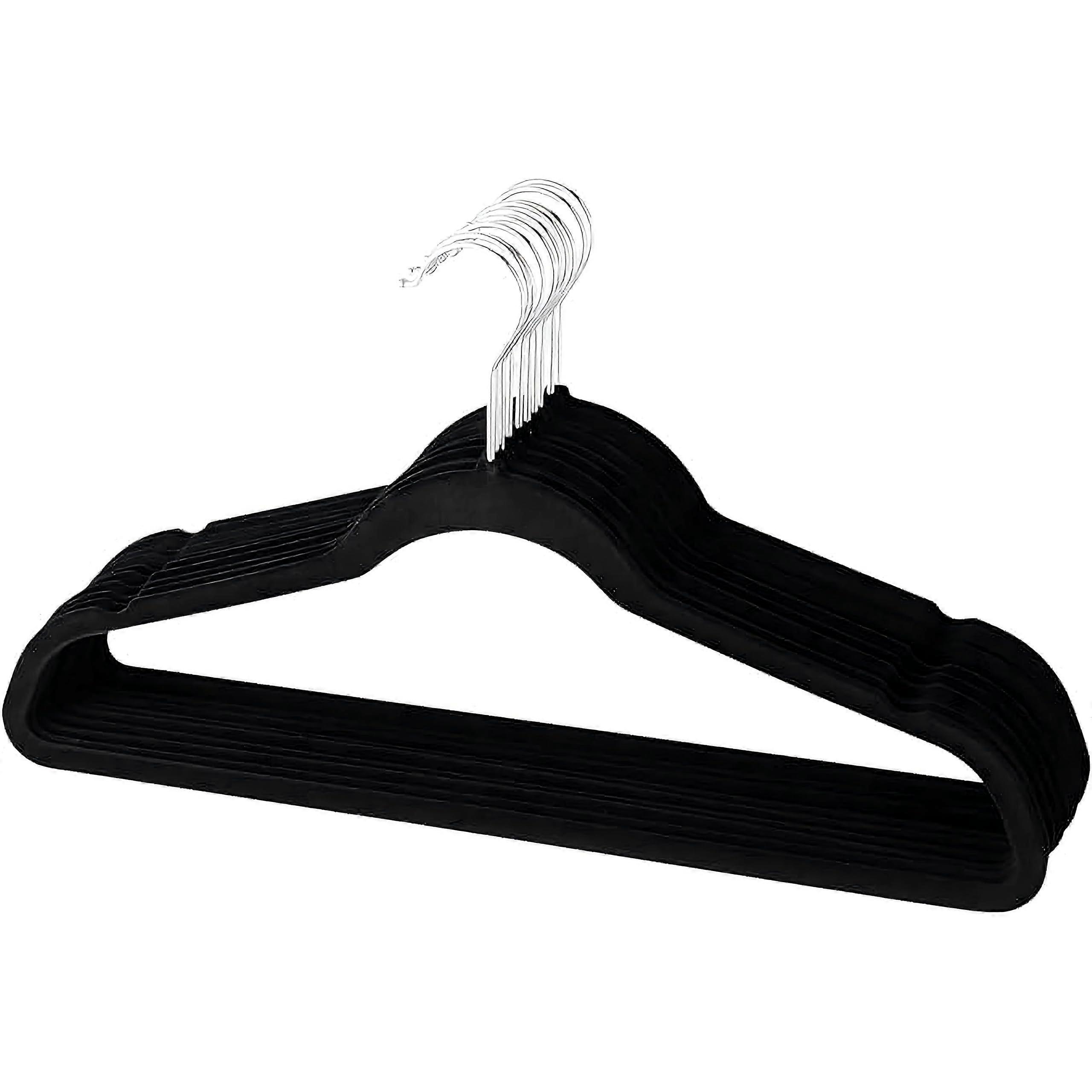 10-Pack Velvet Clothes Hangers With Non-Slip Swivel Hooks For Closet, Shirts And Tops