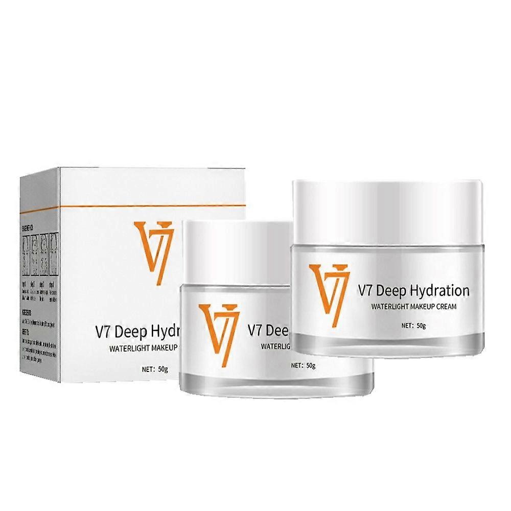 2x Plain Cream Foundation Blijvend Geen Make-up Verhelderende Huid Hydraterende En Hydraterende Plain Isolatie Vrouwen Make-up Plain Cream