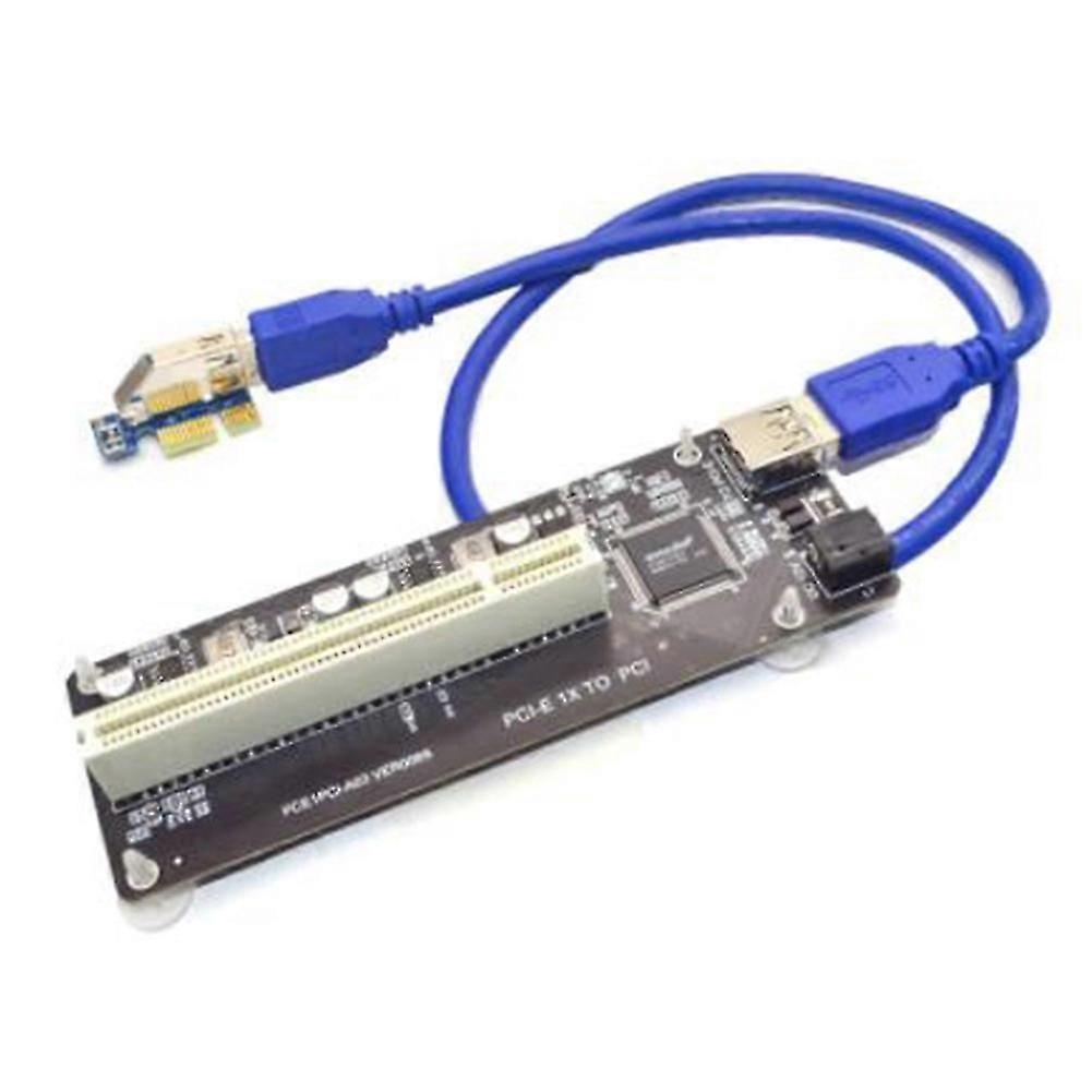PCIE PCI-E PCI Express X1 na PCI Riser Card Sběrnicová Karta Vysoce Účinný Adaptér Převodník USB 3.0 Kabel