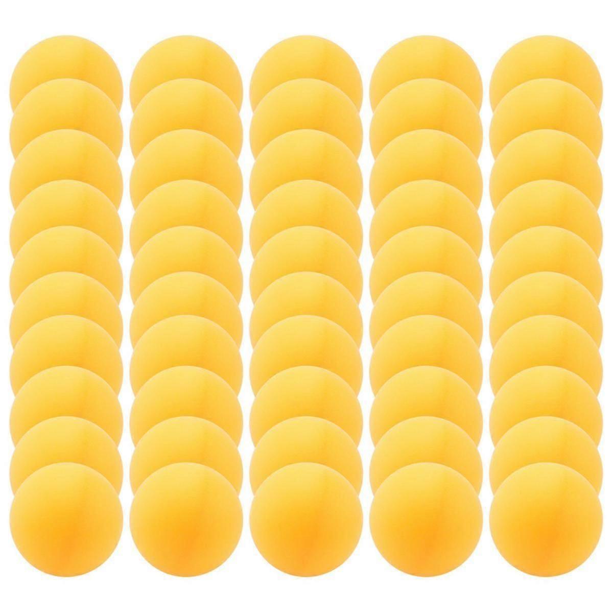 50 × السليلويد 40 مم كرات تدريب تنس الطاولة ، كرات بينج بونج ، Yelow / White Random
