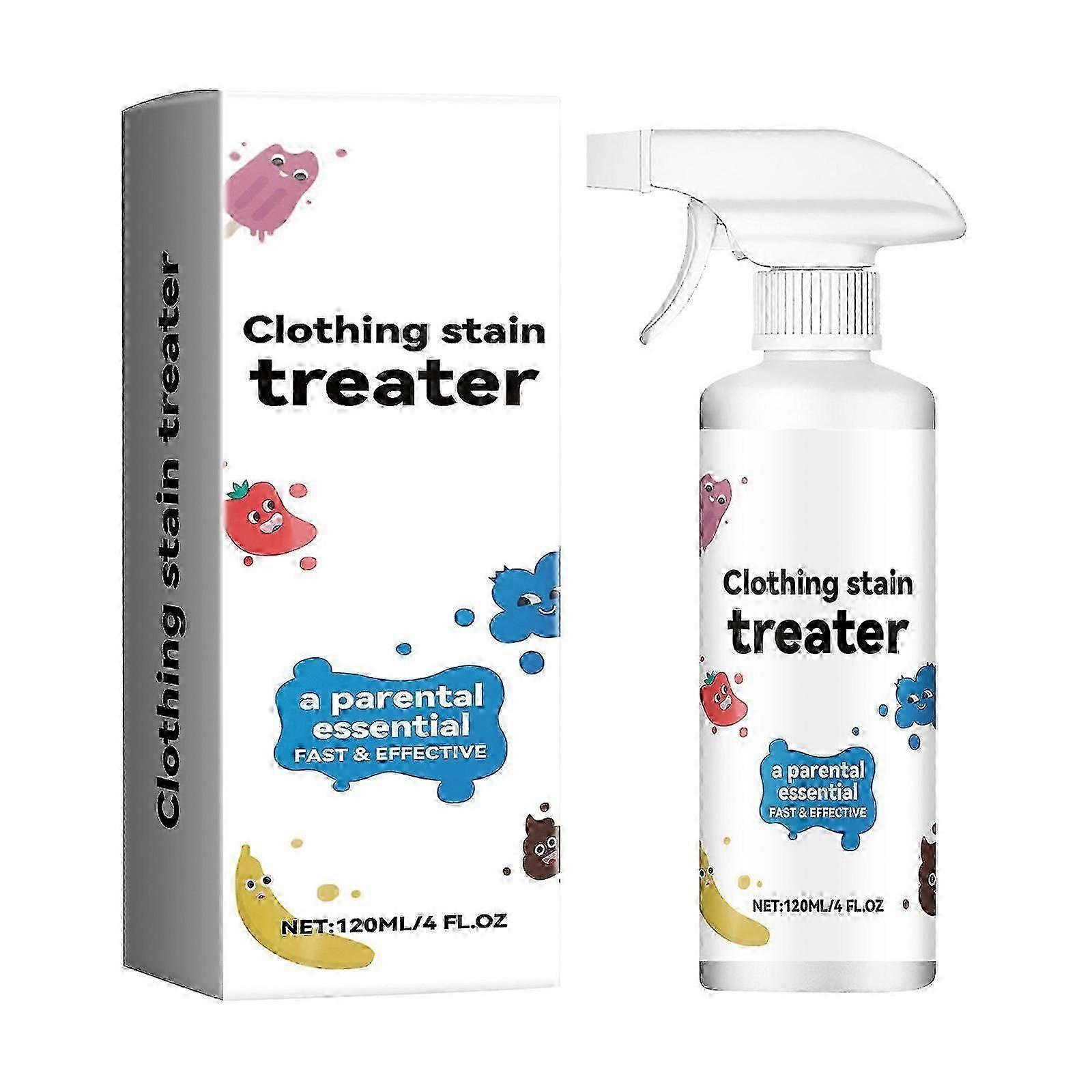 4 FL OZ flekkfjernerspray, flekkbehandler for klesvask, rotete flekkfjerner