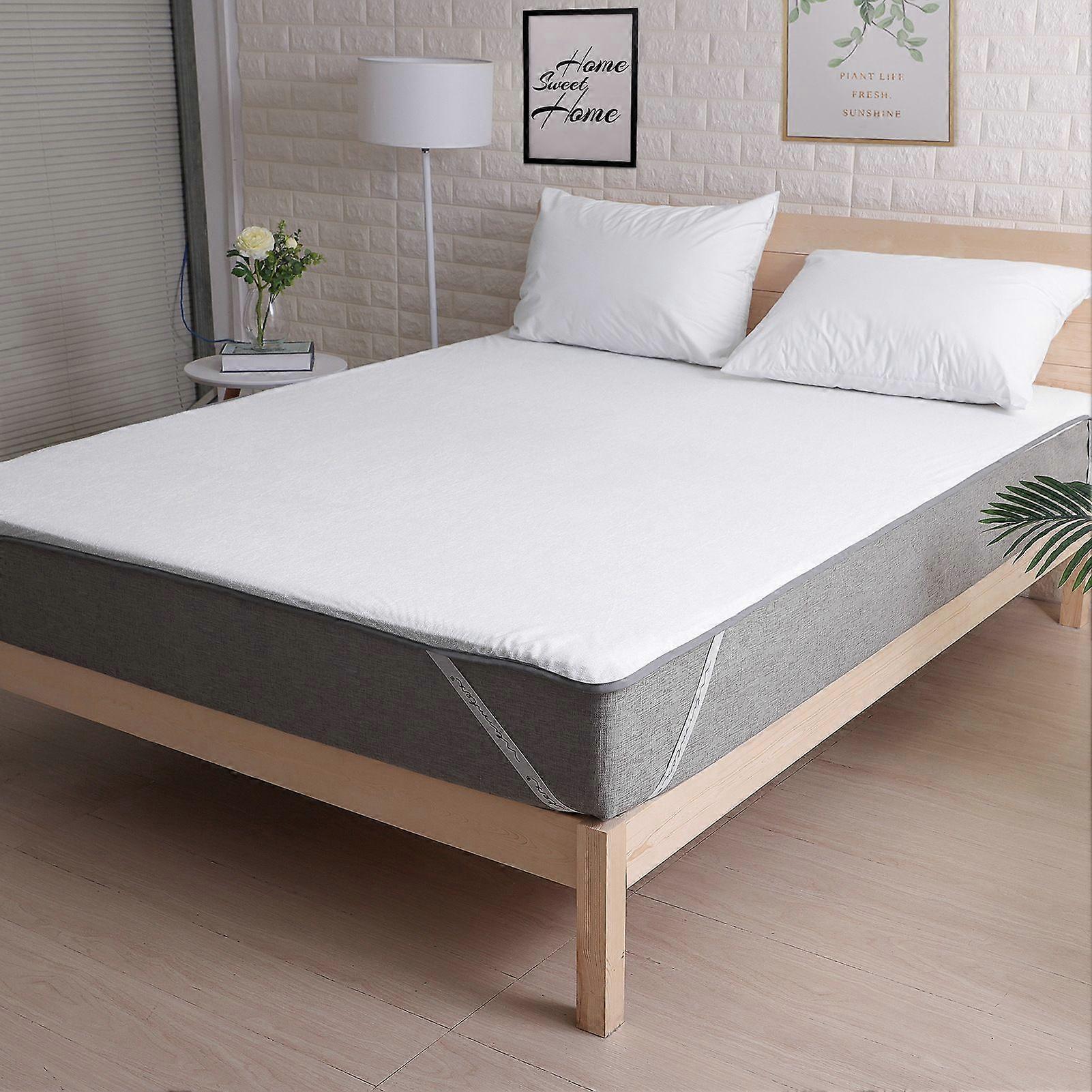 Protector de colchón impermeable 90x200cm, topper transpirable antiácaros