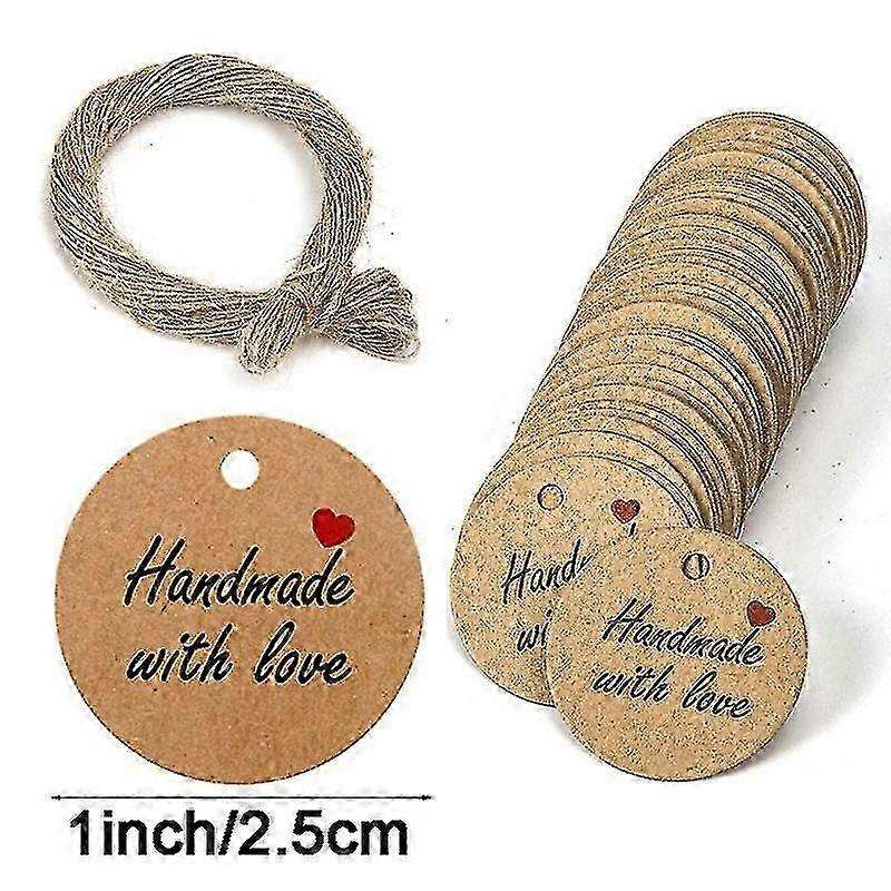 100pcs Paper Gift Tags Thank You Gift Tags With String