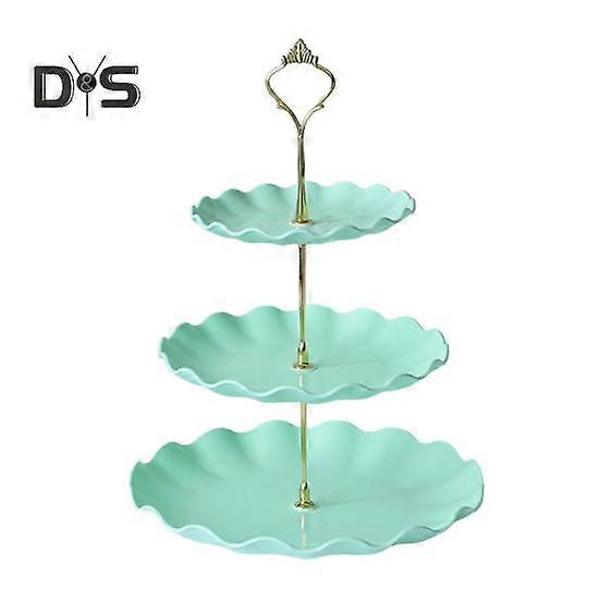 3 niveaux Cupcake Stand Tour Dessert Présentoir Sans BPA Grande Capacité Assemblage facile Gâteau Plateau de service à plusieurs niveaux Fournitures de fête