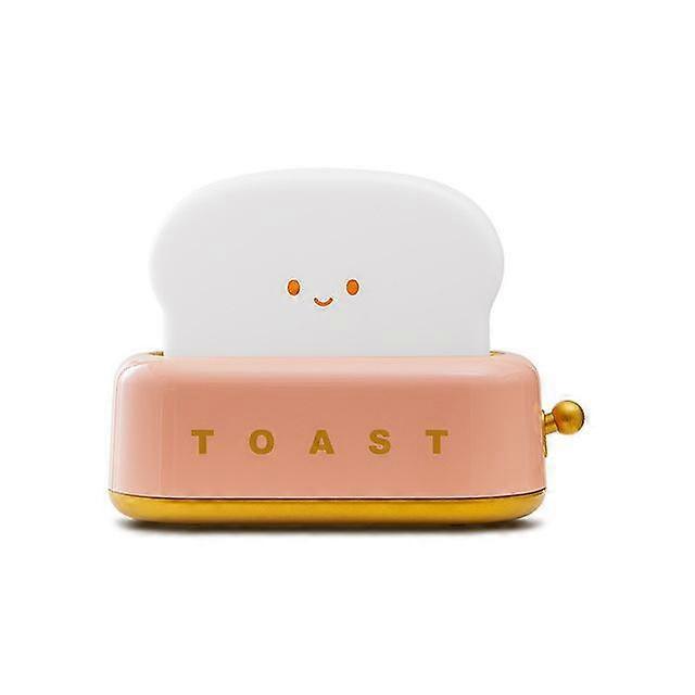 LED Children Night Light Toast Lamp Rechargeble Bread Maker Lights Bedroom Decor Mood Light Sleeping Lamps Novelty Lighting