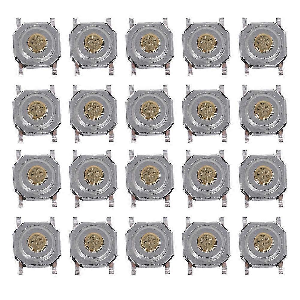 200Pcs Tactile Push Button Switch Brass Waterproof Light Touching Patch SMD 4 x 4 x 1.5
