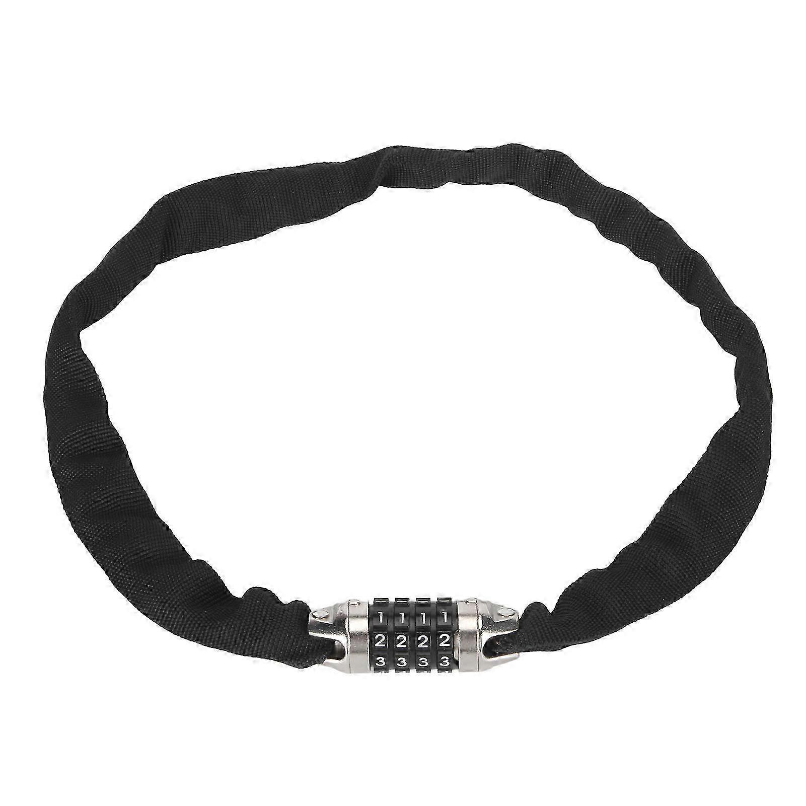 Bike Chain Lock 5 Digit Combination Bicycle Chain Lock Stiffened and Thickened Resettable Bike Locks