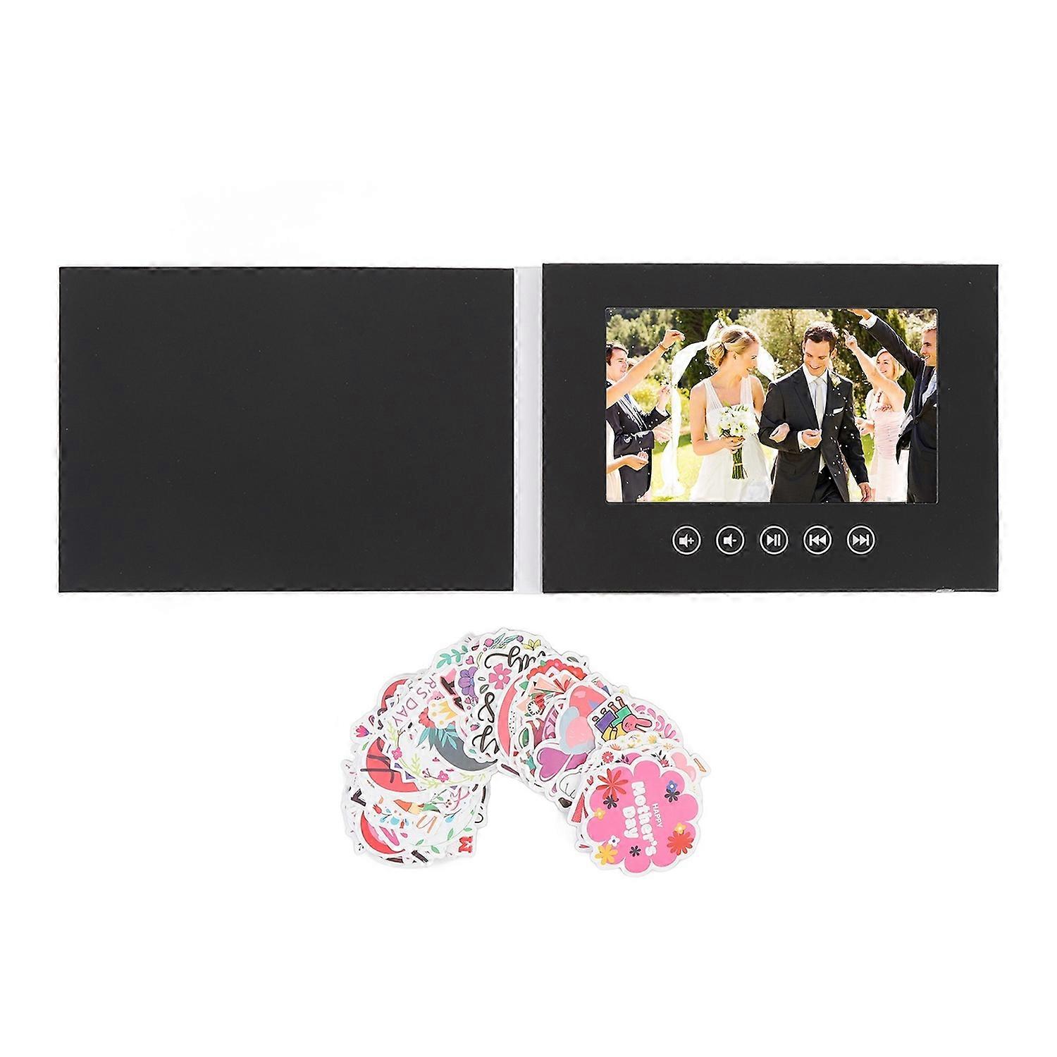 Electronic Greeting Card 720P HD Playback LCD Color Screen DIY Electronic Video Brochure for Company