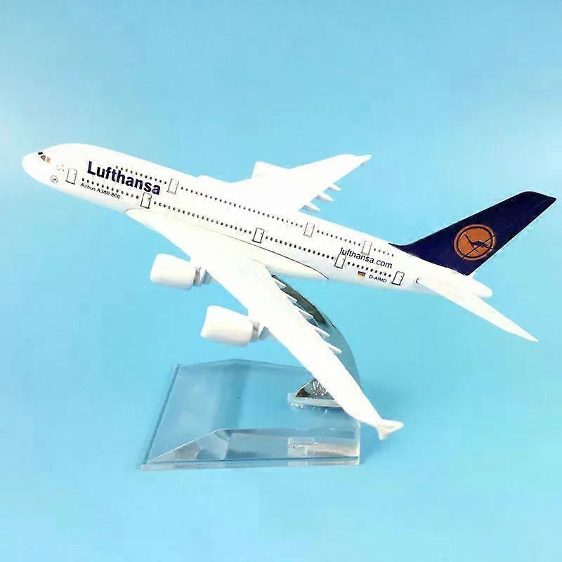 16cm Lufthansa Airbus A340 Plane Model Airplane Model Airbus Aircraft Model 1:400 Diecast Metal Airplanes Plane Toy