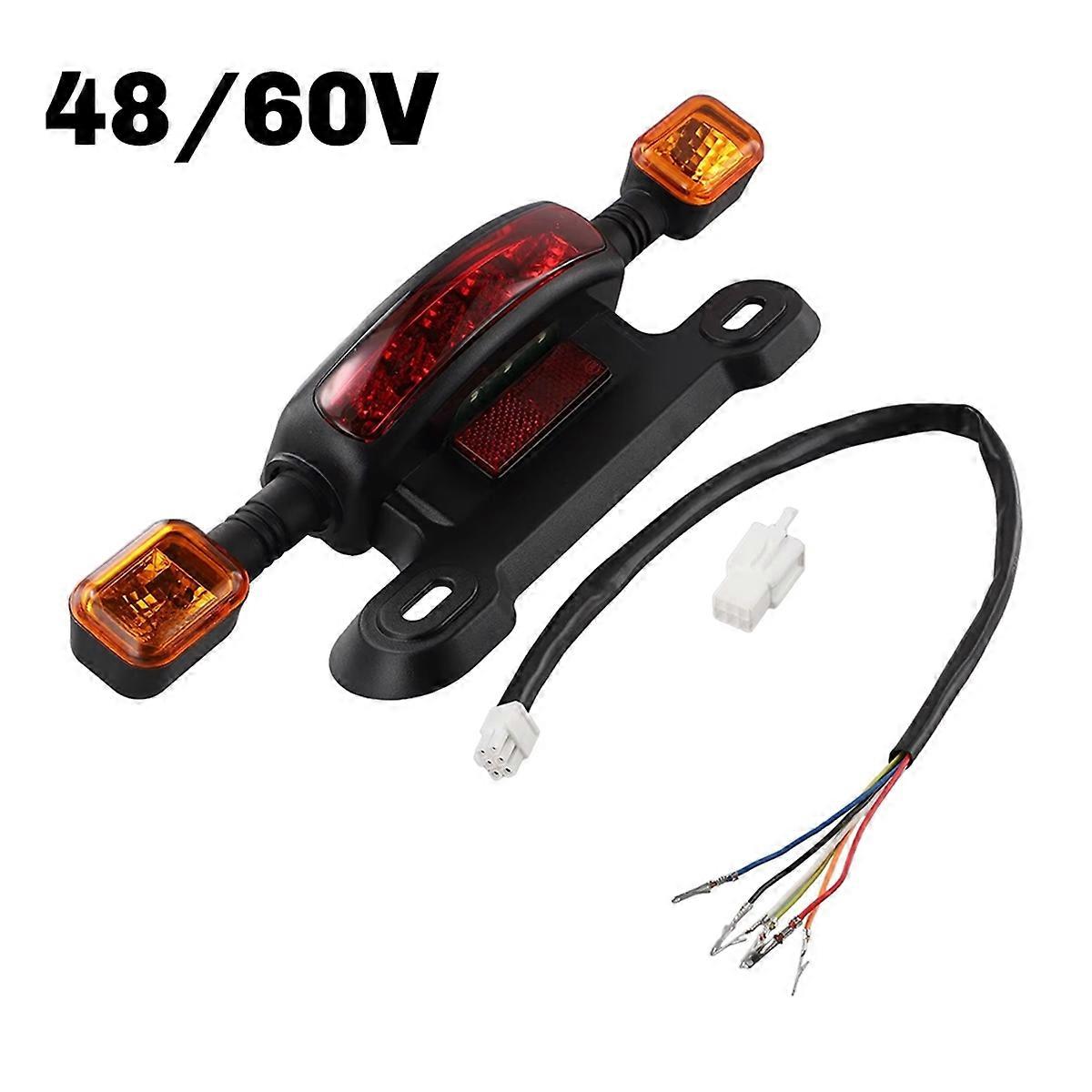 3-in-1 LED Taillight Electric Bicycle Turn Signal Rear Lamp E-Bike Rear Tail Light Indicator Cyclin