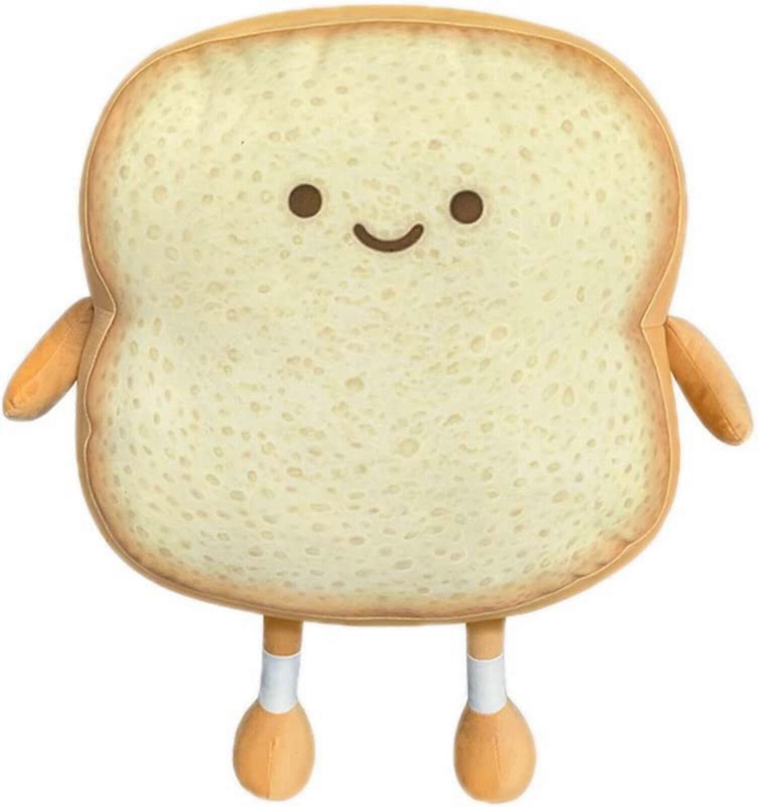 Toast Sliced Bread Pillow, 18CM Bread Shape Plush Pillow Funny