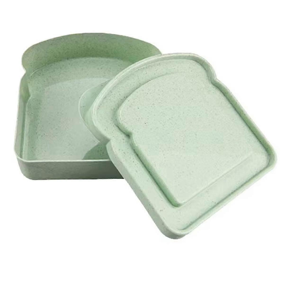Portable Plastic Lunch Box - Sealable Bread Loaf Container