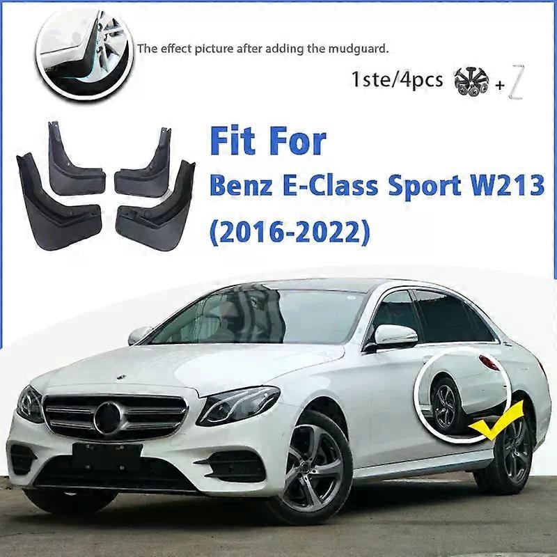 Compatible 2016-2022 For Benz E-Class W213 Mud Flap Guards Splash Mudguard Fender Mudflaps Car Accessories Front Rear 4pcs