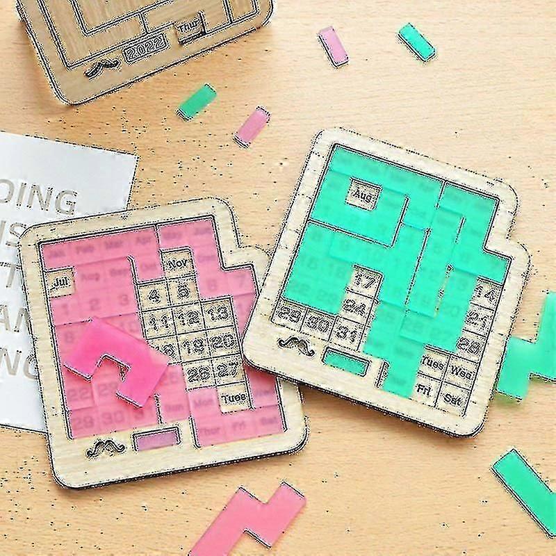 Daily Calendar Puzzle Wooden Calendar Play A Different Puzzle To Display The