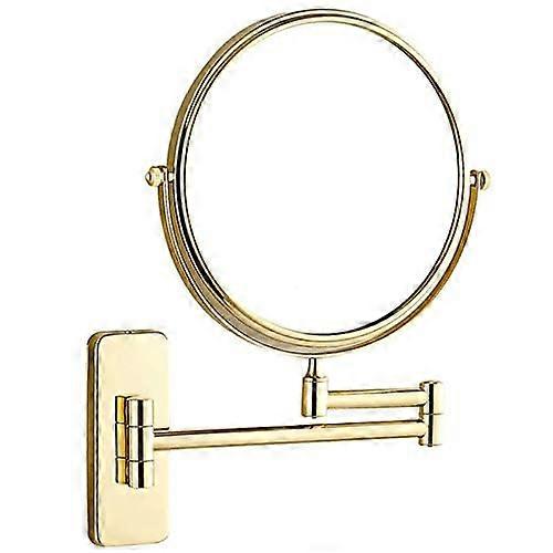 1 Piece Brass Magnifying Mirror for Makeup and Shaving 8 Inch