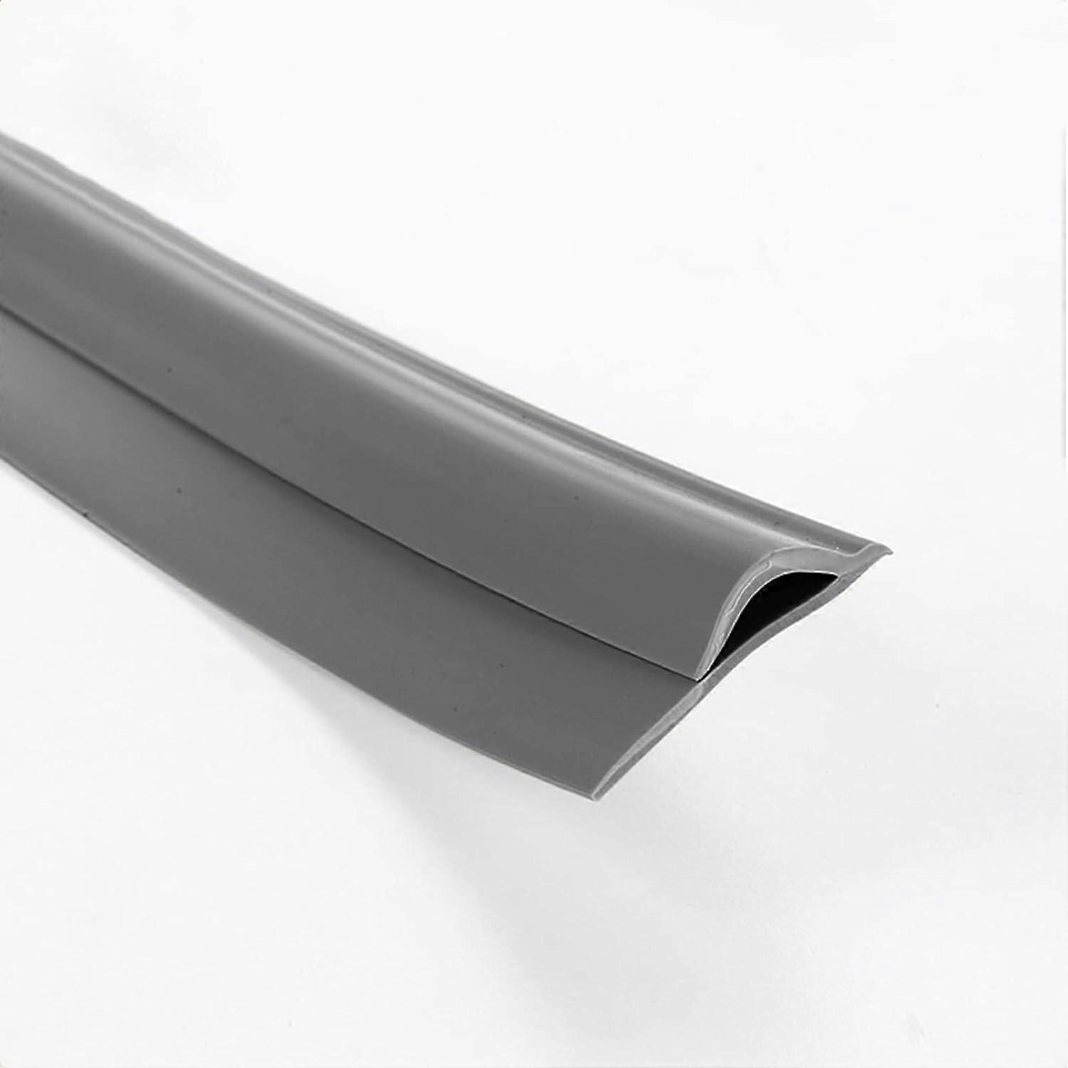 Transition Strips Carpet Floor Transition Strips, Self-Adhesive Cuttable Dark Grey 3 Inch Wide for Smooth Floor Joinery
