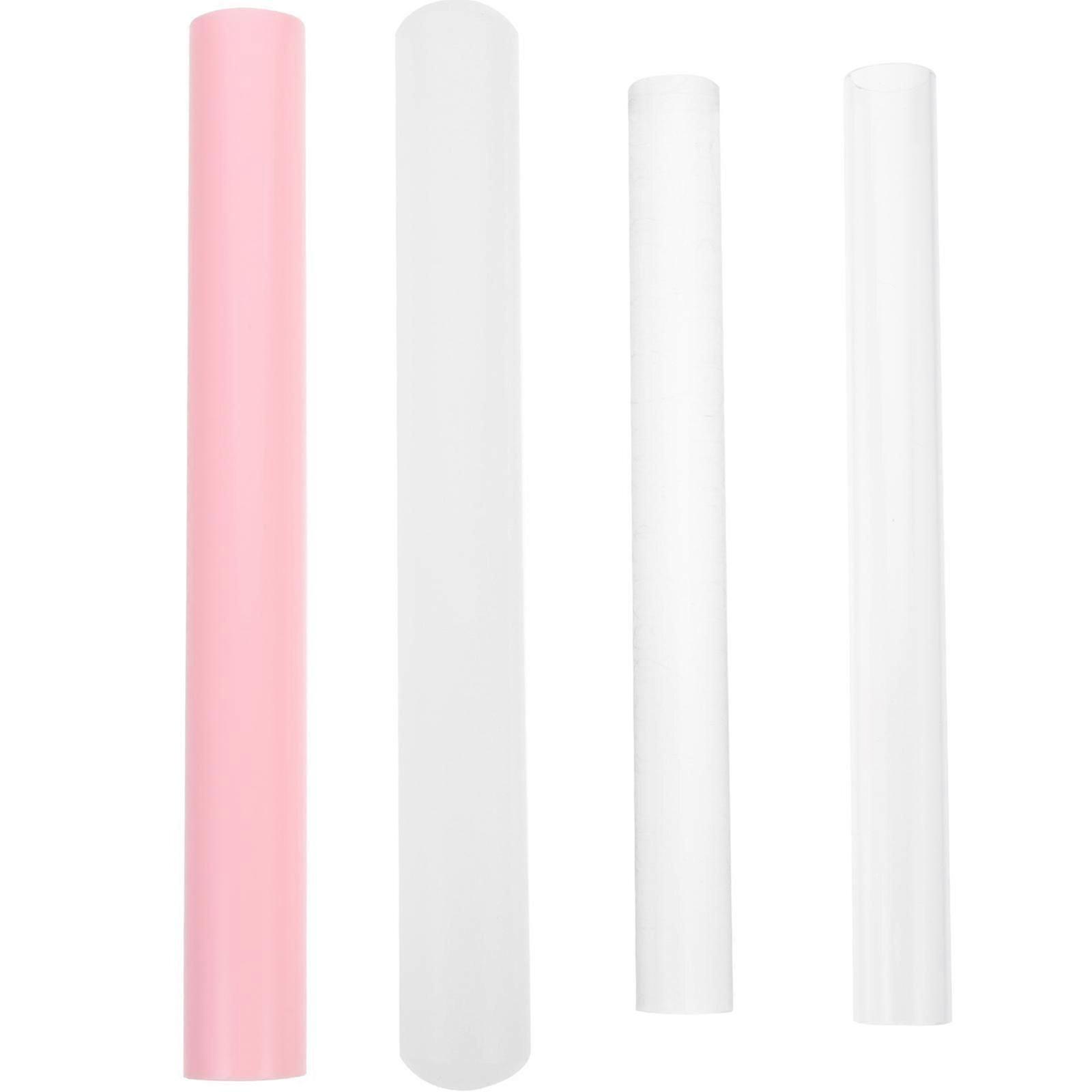 4pcs Multi-functional Rolling Pin Dough Roller Pin Handmade Clay Diy Rod Acrylic Clay Tool