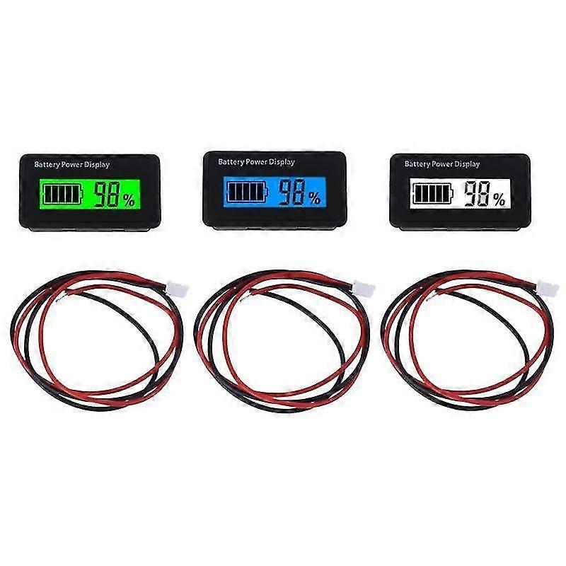 12v 24v 48v Battery Capacity Indicator Golf Cart Voltage Meter With Lcd Display