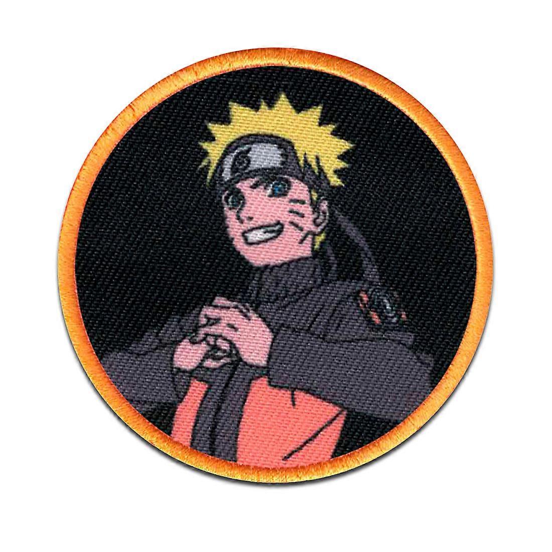Naruto Uzumaki Manga Anime - Patch, Iron-on Patch, Iron on Patch, Size: 6.1 x 6.1 cm