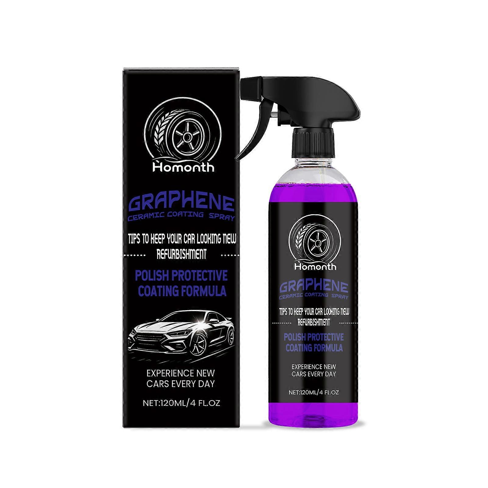 Automobile gloss coating spray Waterproof and anti-fog mirror brightening maintenance polished nanocoated spray