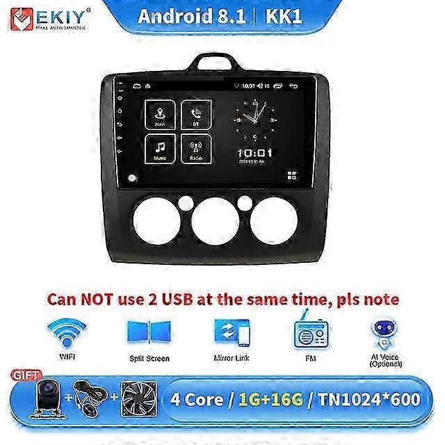 Kk5 QLED Dsp אנדרואיד 10 רכב רדיו עבור פורד פוקוס 2005-2011 Gps Navi מולטימדיה נגן וידאו Autoradio סטריאו ראש יחידה 2din