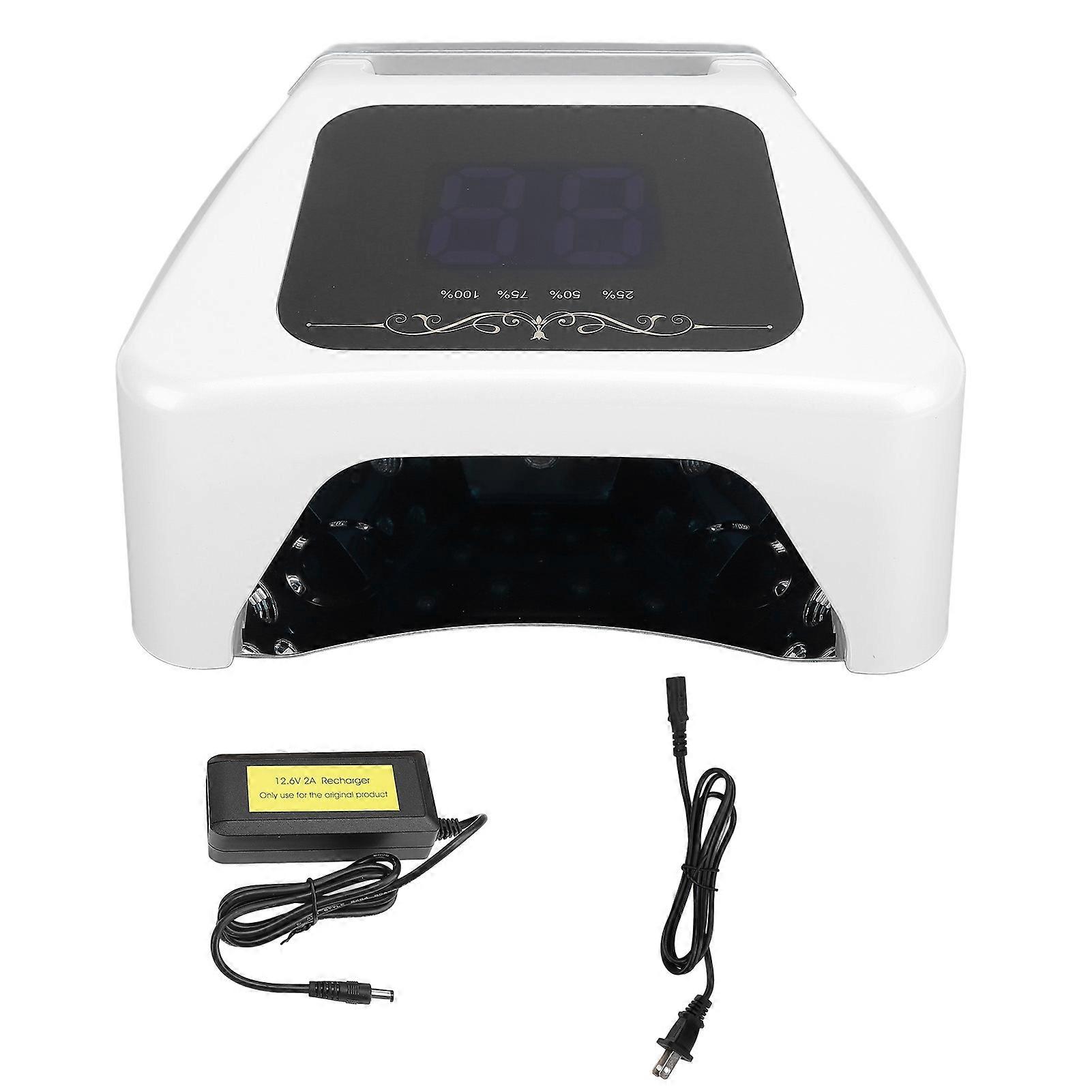 UV LED Lamp Gel 72W Automatic Sensor Professional Art Tools Light for Nail Polish with 4 Timers Portable Handle