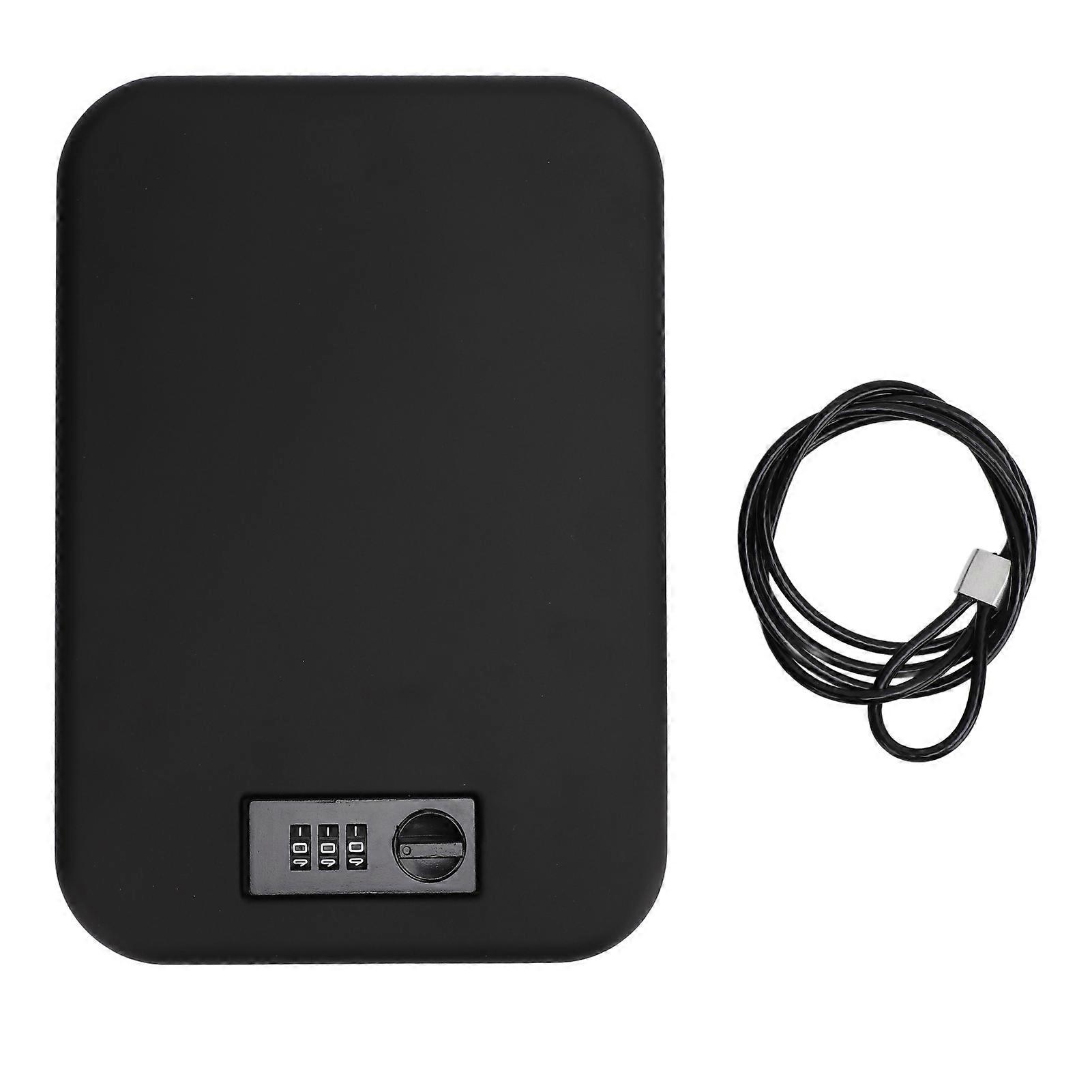 Portable Safe Box High Strength Small Steel Security Case with Combination Code for Bedside Desk Travel Car