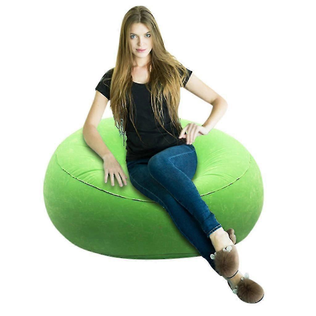 Oppblåsbare Lounger Air Sofa Bærbar Sofa Flocking Sofa For Beach