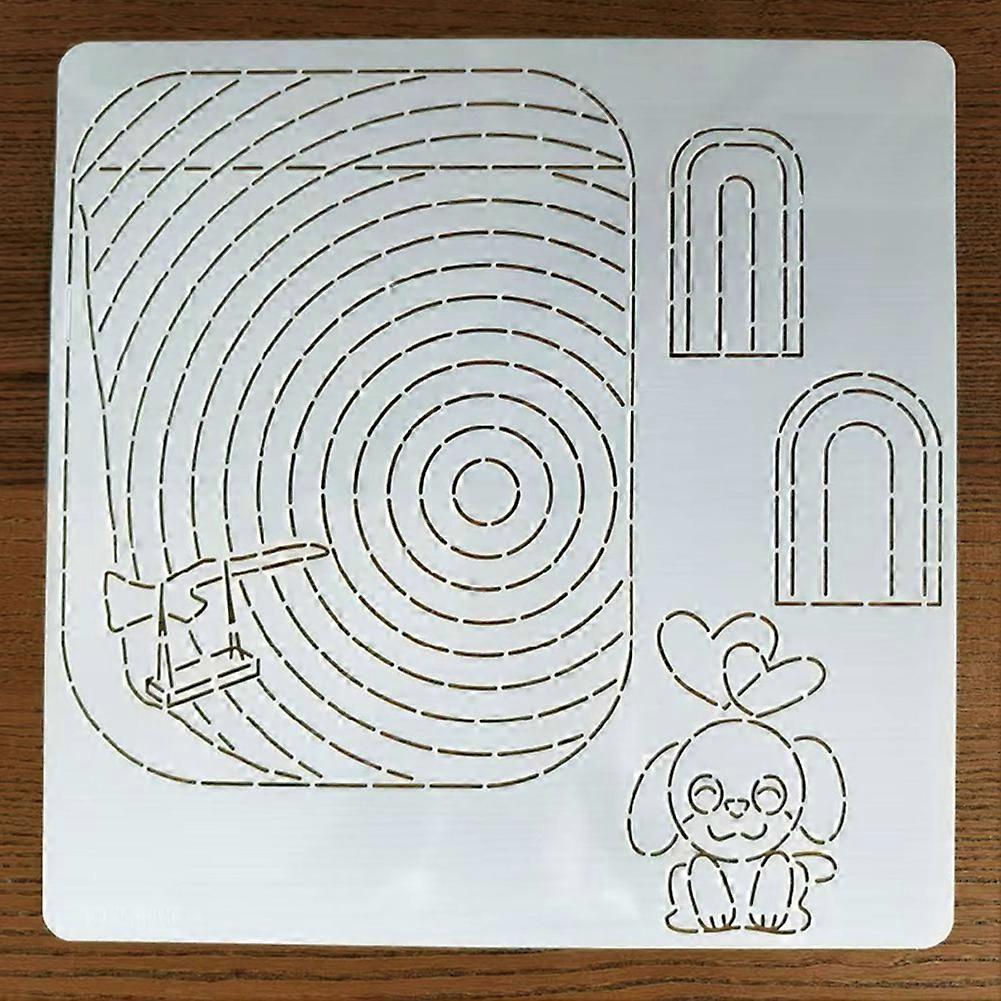 Premium Quilting Template Stencils Embroidery Patchworks Sewing Craft Templates for Household