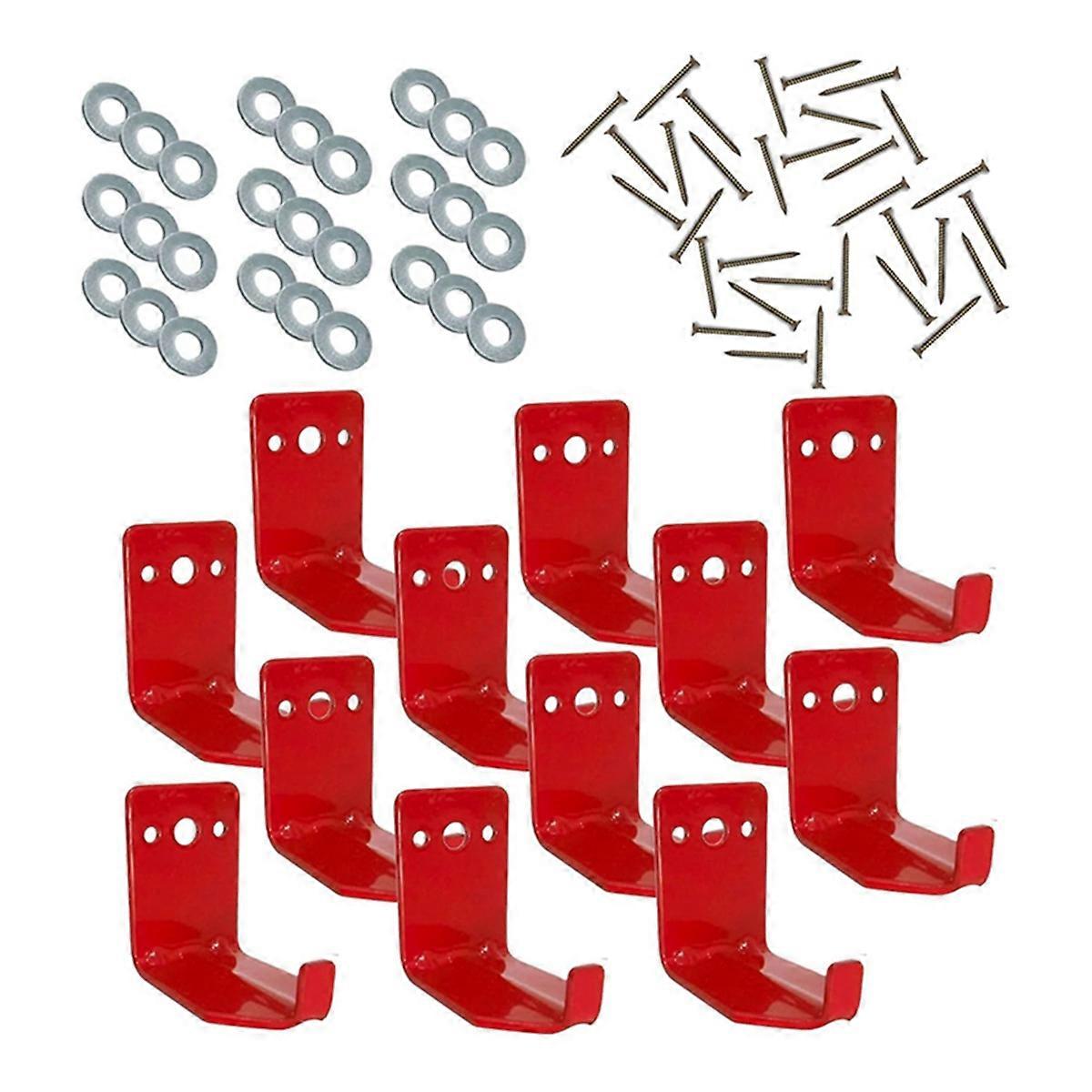 Fire Extinguishe Mount, Wall Hook, Fire Extinguishe Bracket Up to 40 Lbs Extinguishers, Suitable for Fire 12 Pack