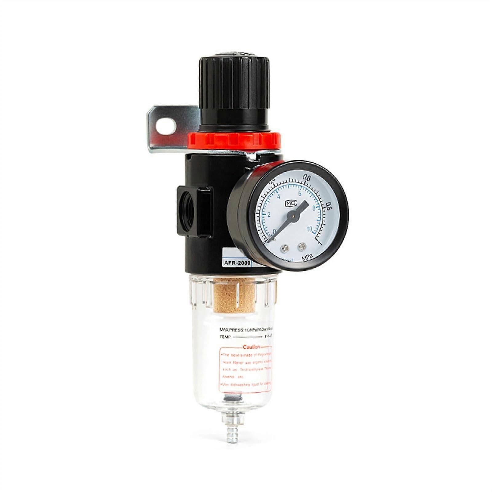 AFR2000 1/4 Pneumatic Filters for Air Compressor Moisture Oil Water Separator Pressure Regulator(AFR2000 and 6mm,Copper)