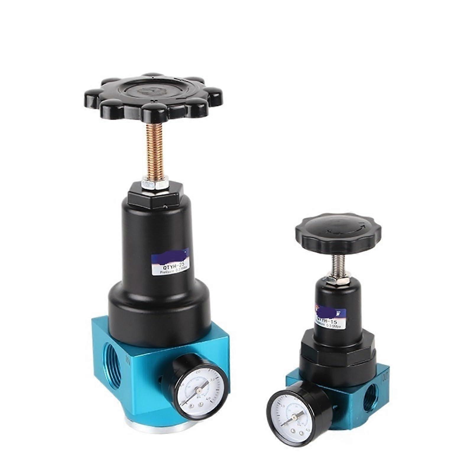 QTYH-10 High Pressure Air Regulator 0-40 Bar with Gauge, 1/4, 3/8, 1/2, 2 Inlet Port Compatibility