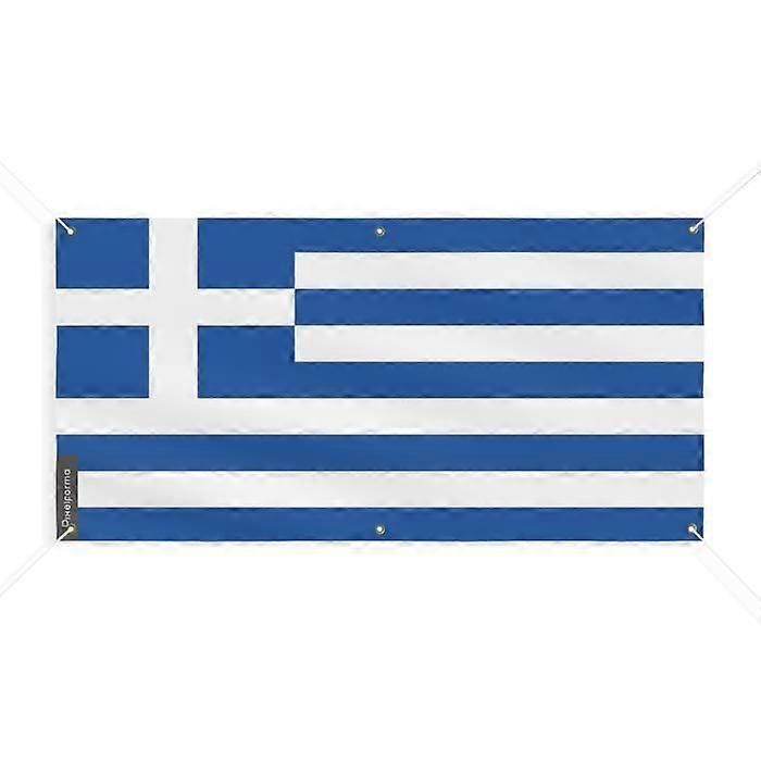 Greece Flag Banner 6 Grommets 40x80cm Polyester