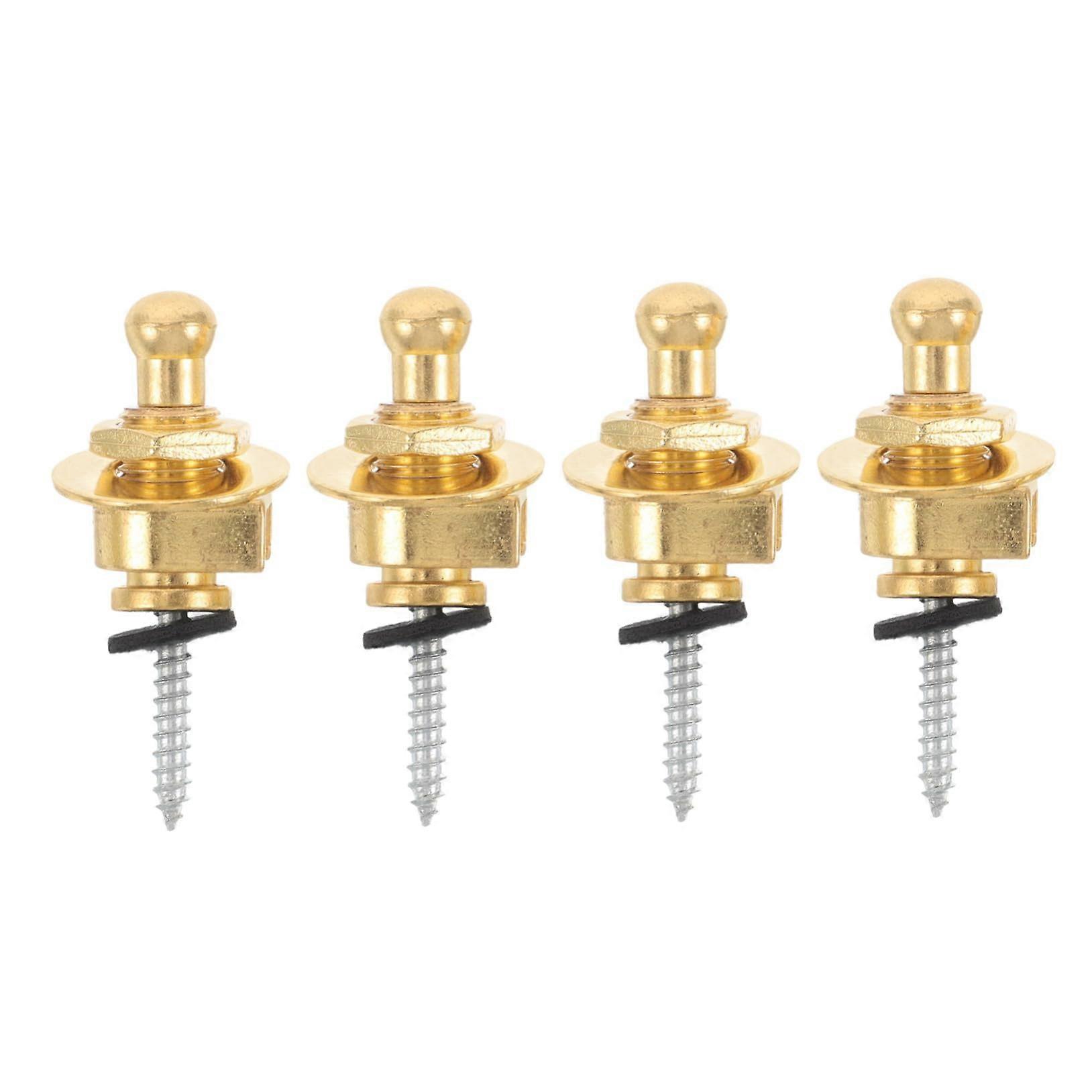 Guitar Strap Adapters Round Head Strap Locks Slipproof Guitar Strap Locks Bass Guitar Strap Locks for Security