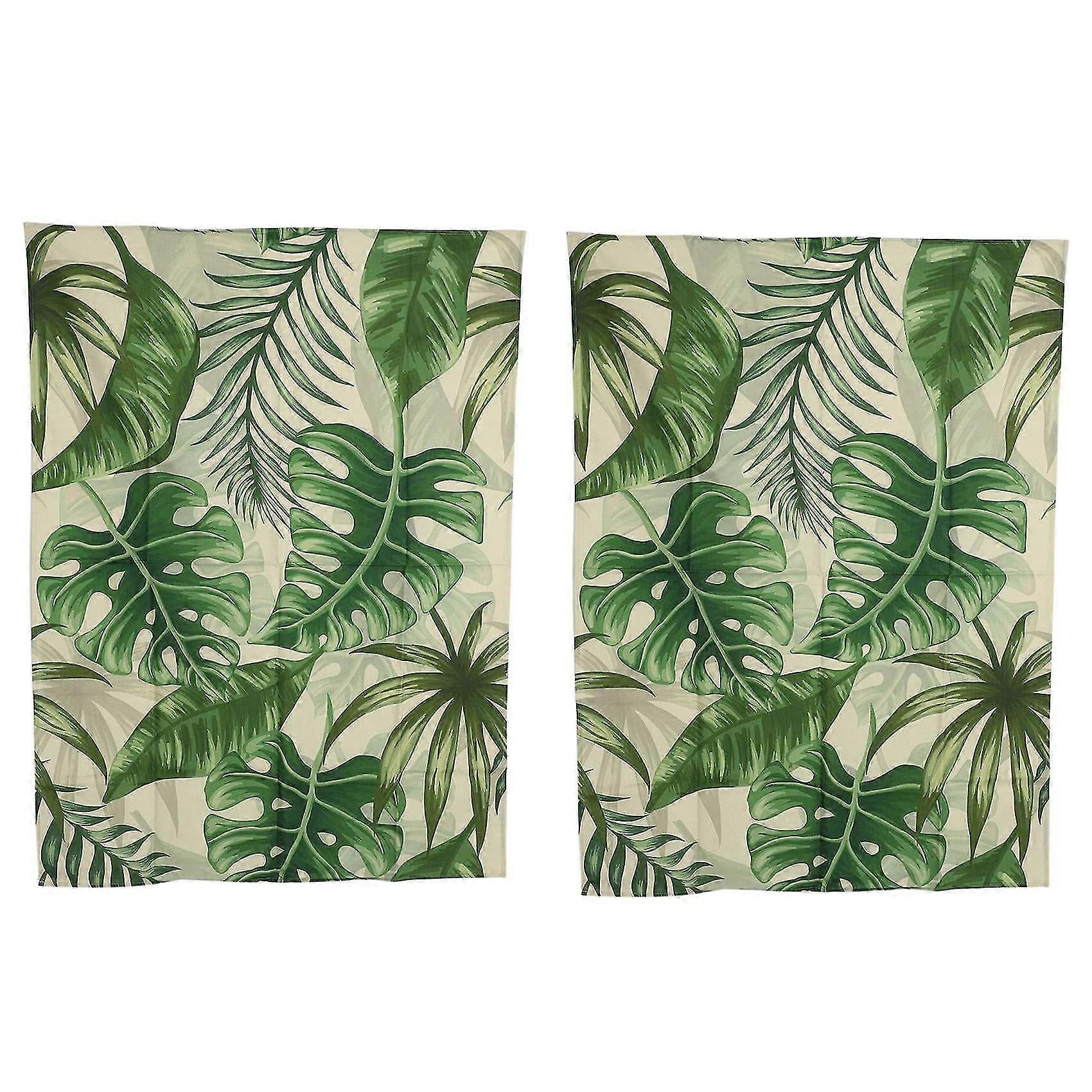 Plants Pattern Linen Waterproof Tablecloths Decorative 100x140cm