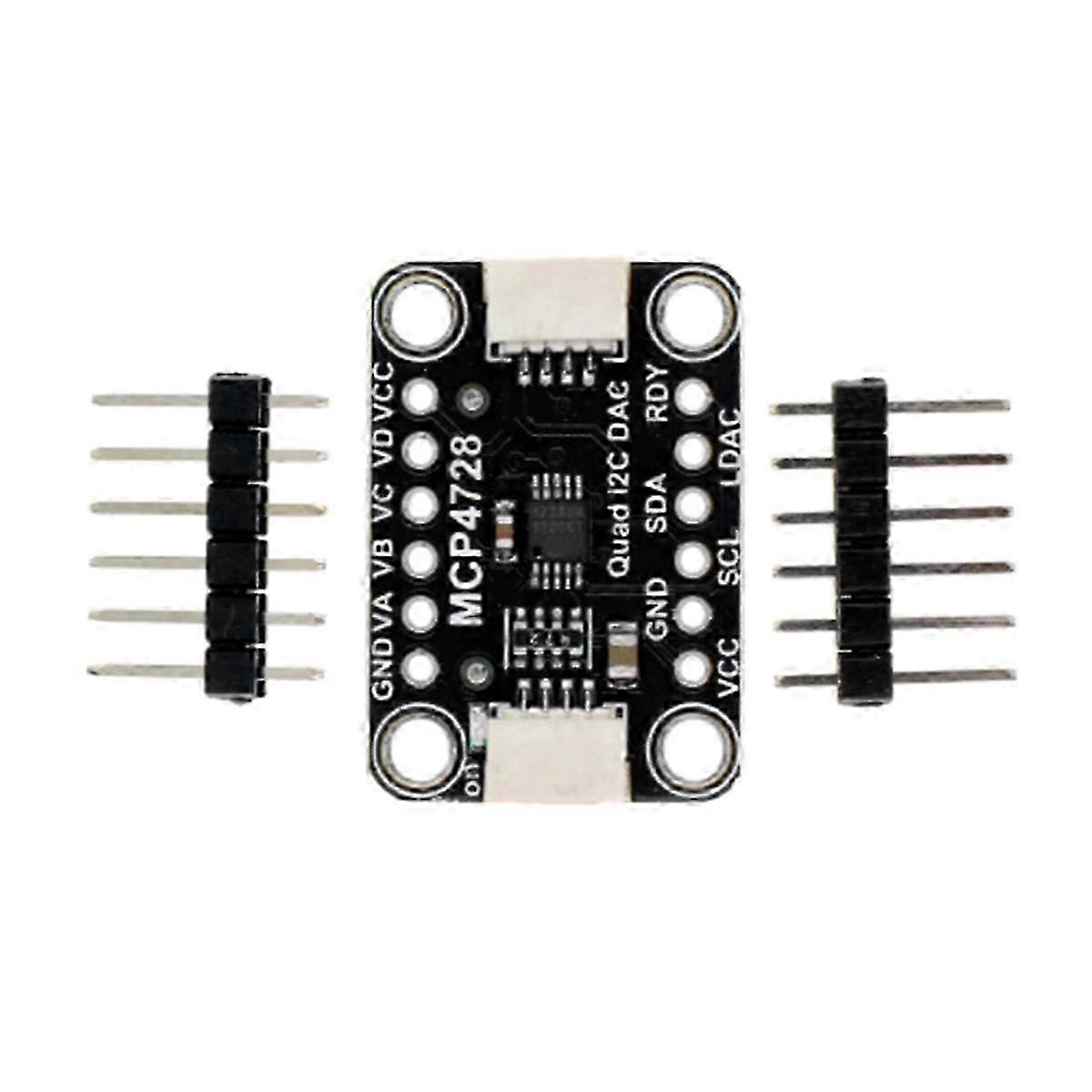 MCP4728 Quad DAC Output Sensor Module with EEPROM Module Compatible with STEMMA QT Qwiic