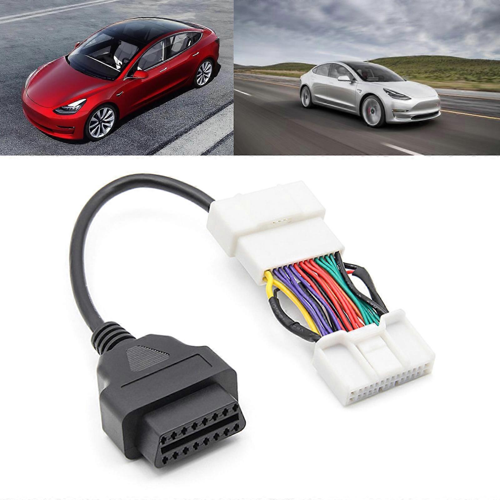 For Tesla-model 3 Y Scanner Code Reader Connector Adapter 16pin Diagnostic Cable
