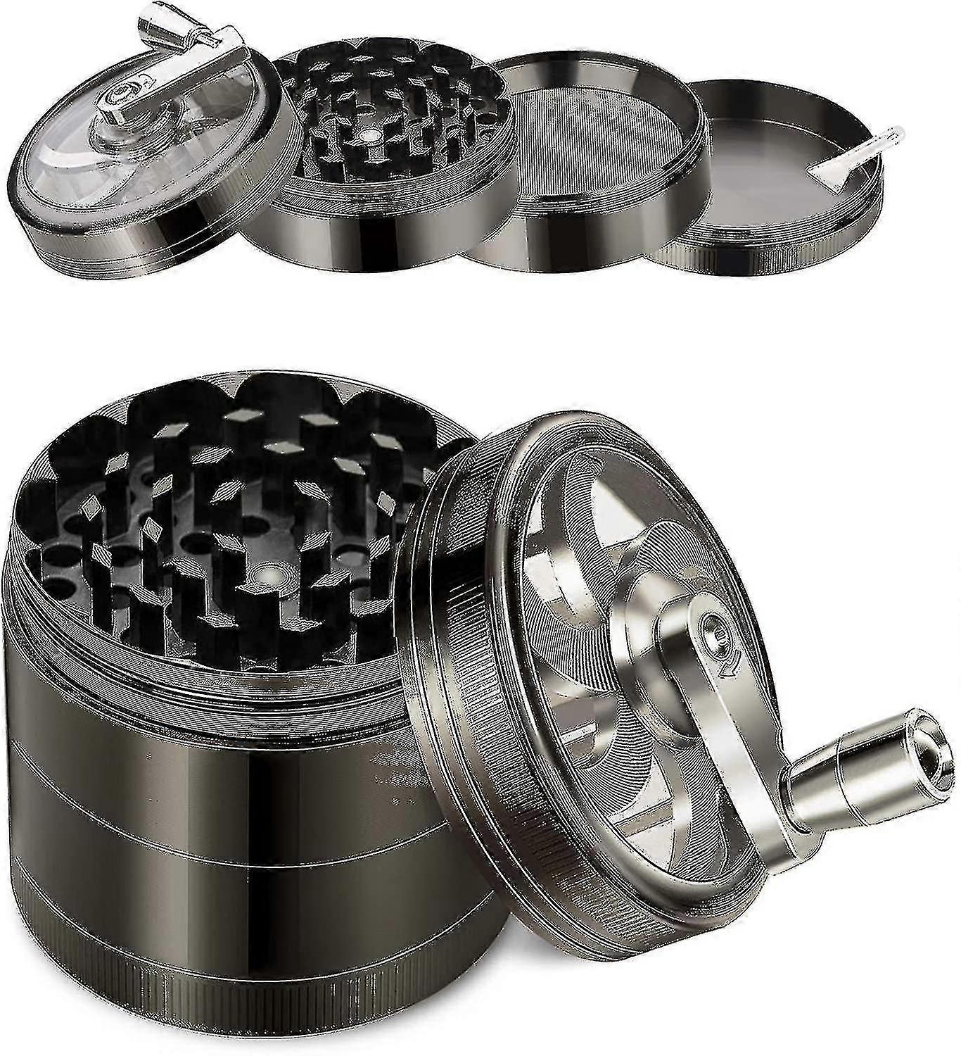 Grinder, 4 in 1 Stück Grinder, Gewürzmühle Groß, Zinklegierung Grinder