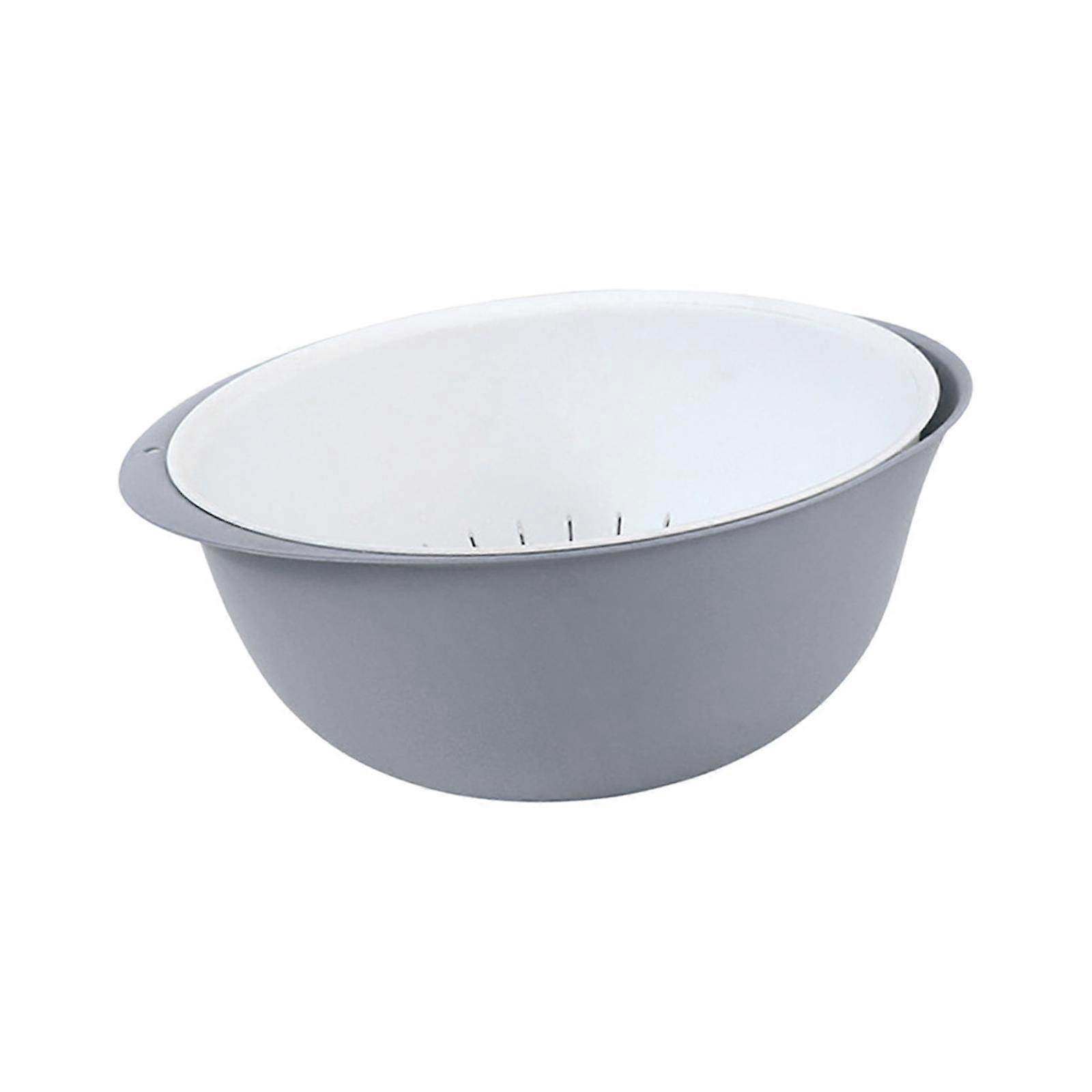 Kitchen Colander Strainer Set Stackable Household Double Layer Fruits Vegetable