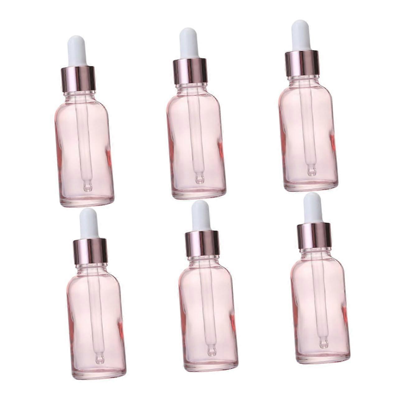 Essential Oil Roller Bottles 30ml Glass Dropper Bottles Set of 6 Leakproof Travelfriendly for Oils Aromatherapy