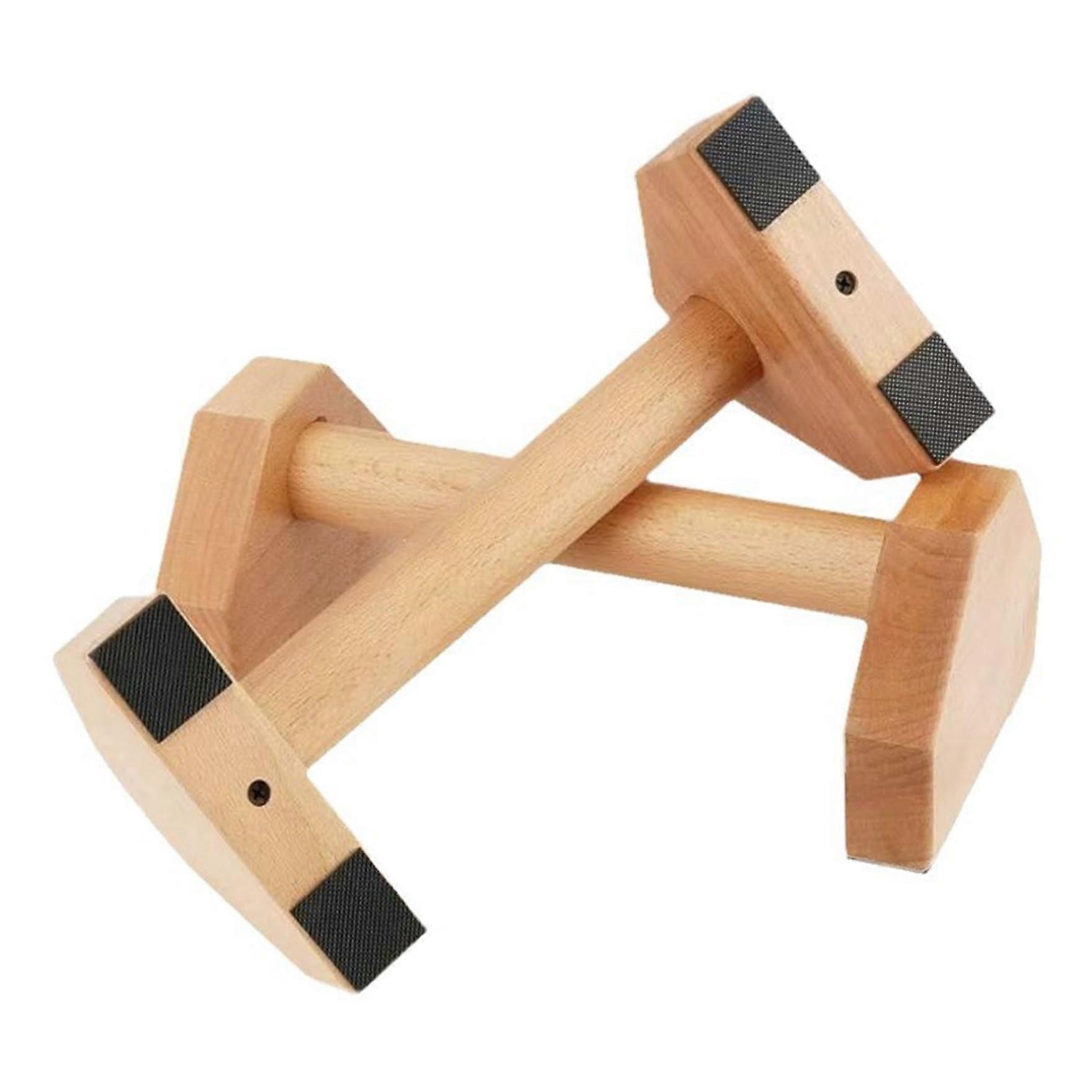 pushup stand, 10inch pushup bar made of wood, pushup grips for the floor, wooden grip stand for parallettes
