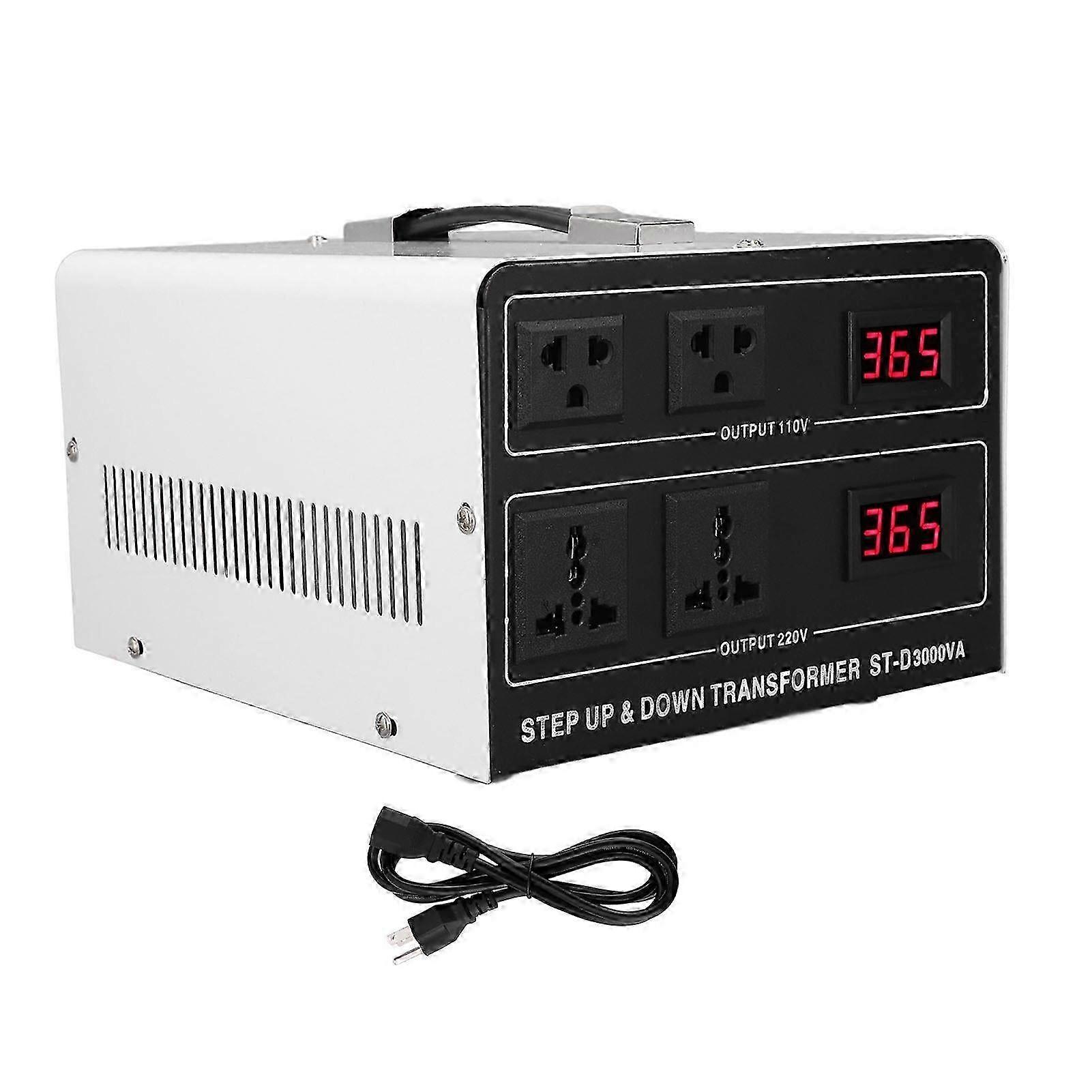 Voltage Converter Transformer Led Display 220v To 110v 110v To 220v Boost And Buck Power Transformer Us Plug 110v