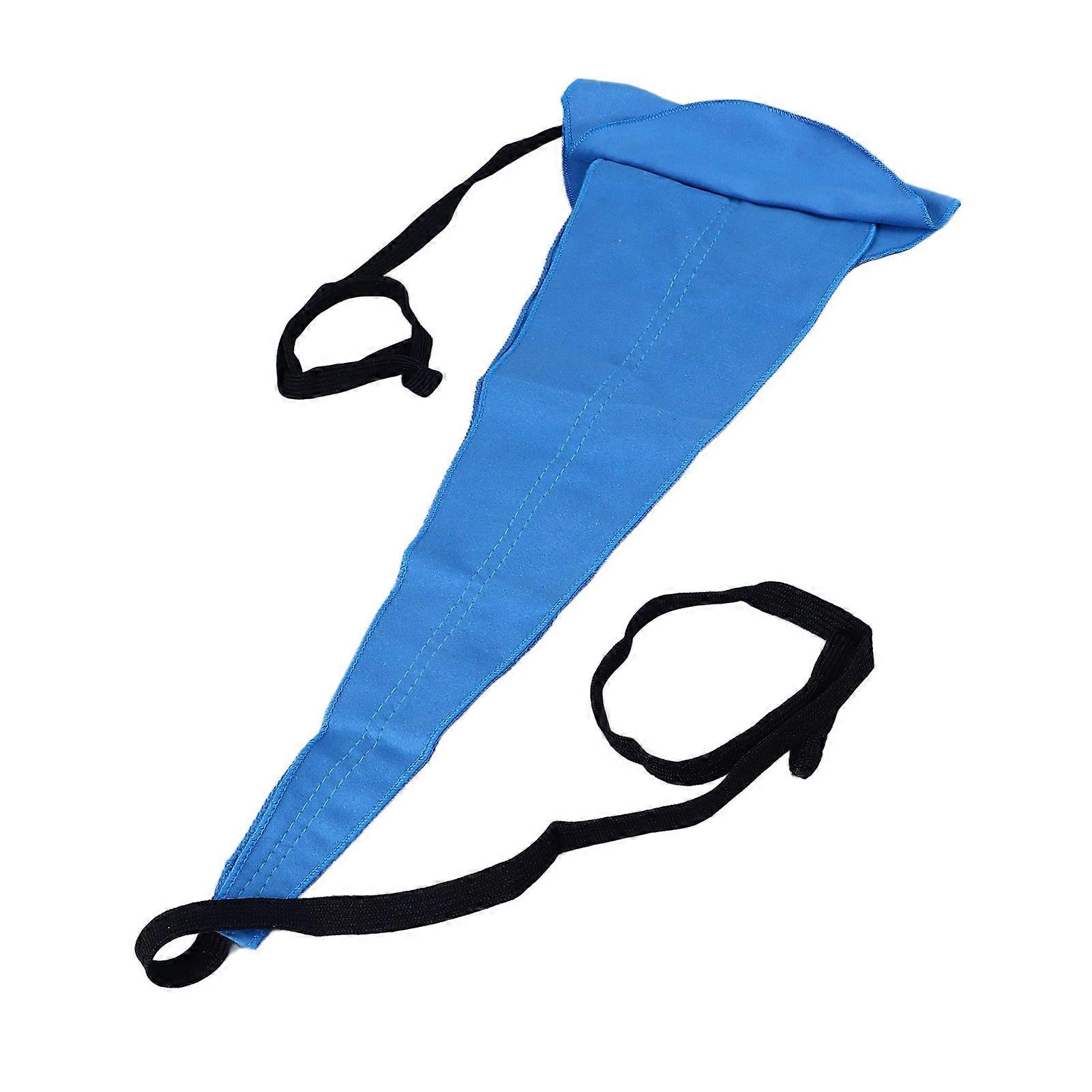 Chiffon éponge pour clarinette Bande de nettoyage en daim bleu foncé pour saxophone