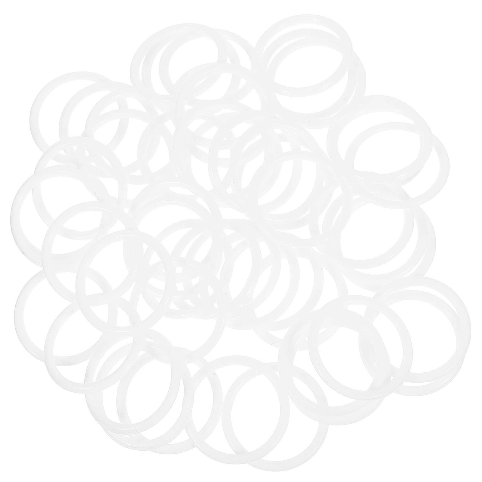 Round Wreath Frame White Plastic Dreamcatcher Rings For Macrame Wreath Making 50Pack