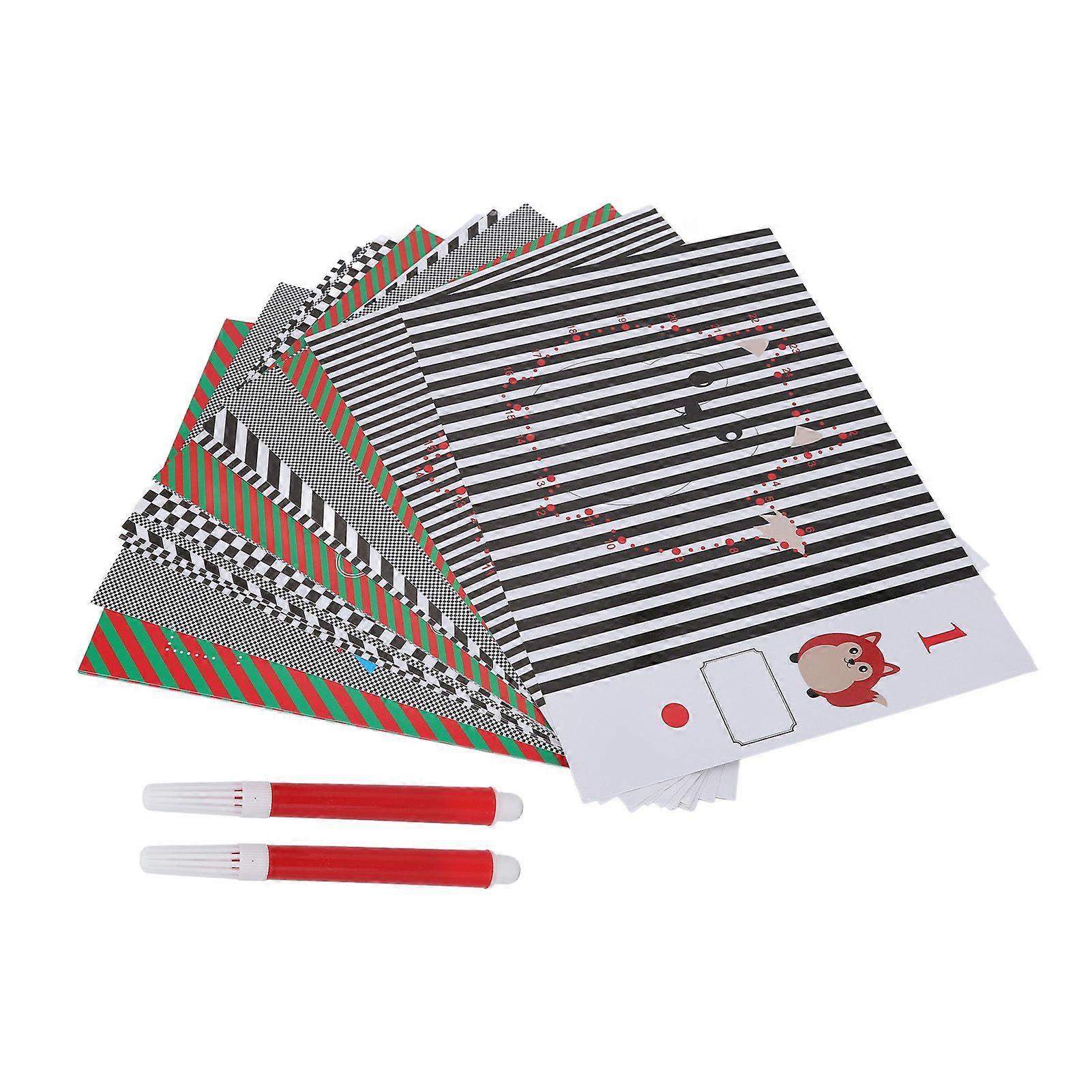 2025 Latest Model 20pcs Vision Training Chart Corrected Vision Amblyopia Raste...