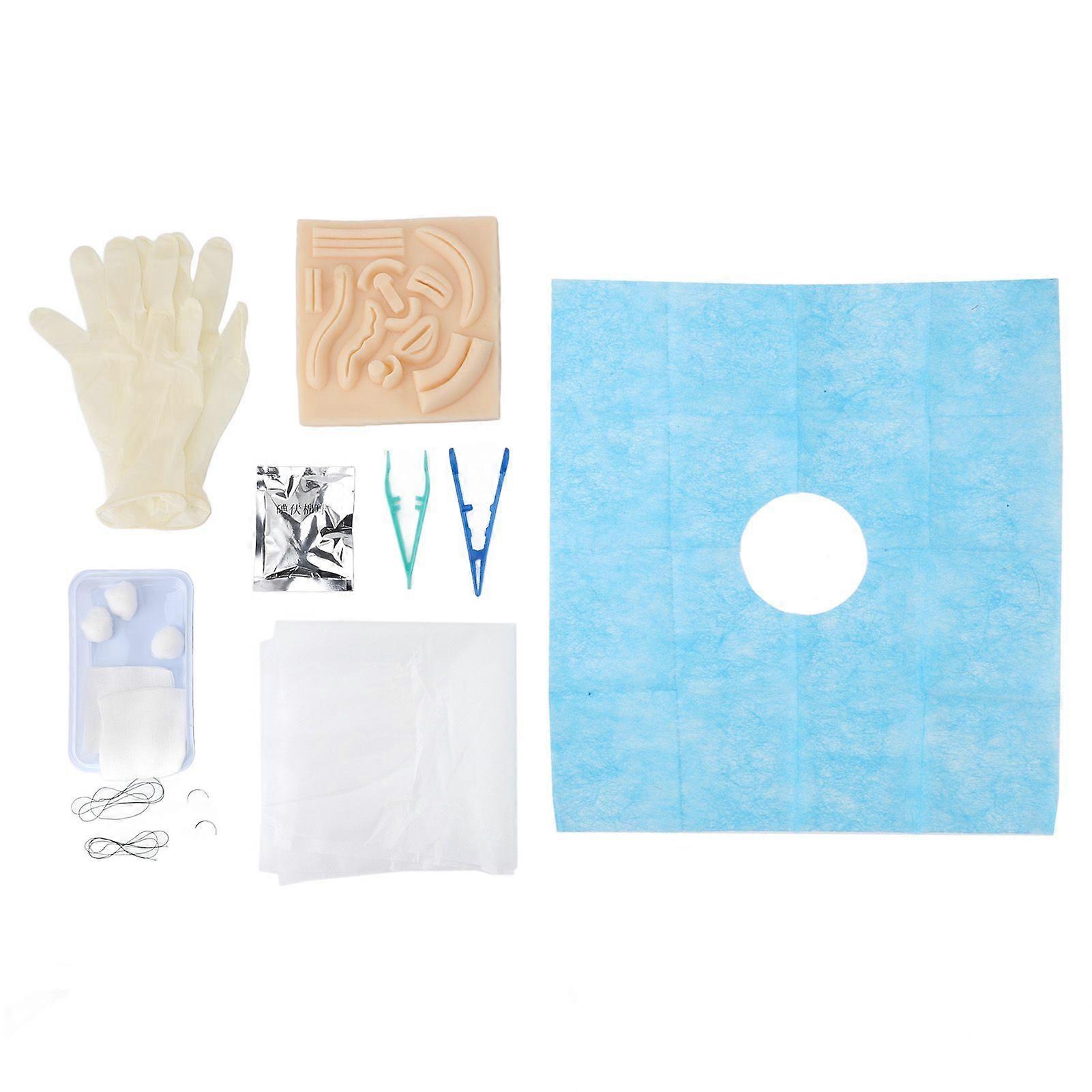 2025 Latest Model Laparoscopic Suture Simulation Pad with 3D Wounds Surgery Sk...