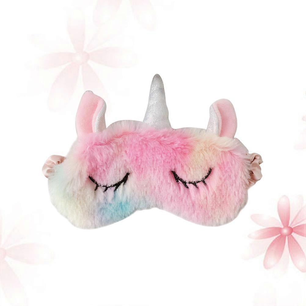 Tier Schlafen Eye Shade Eiscreme Einhorn Seide Flug 1Pack