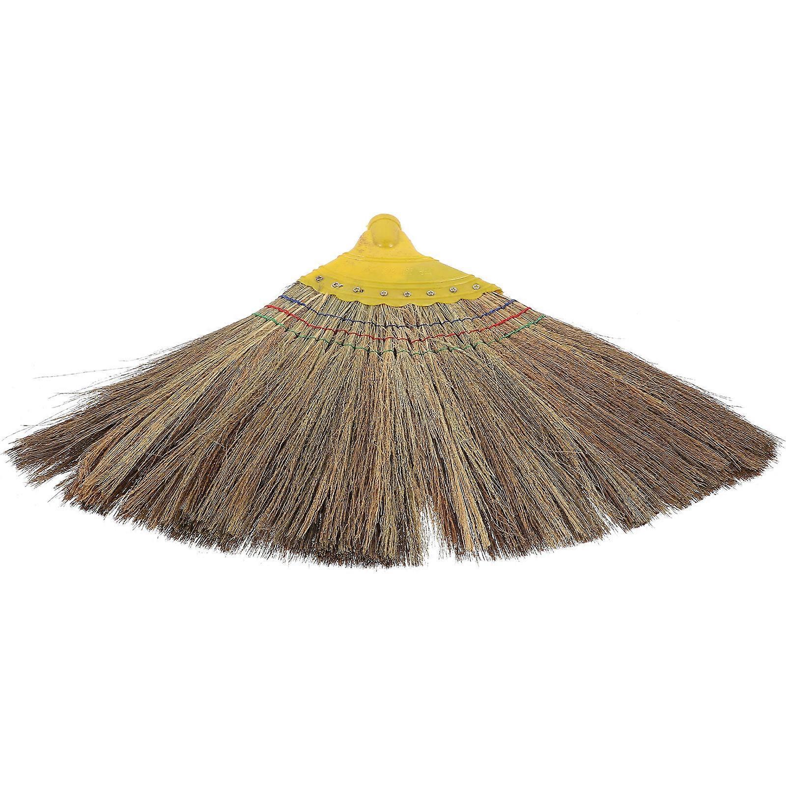 Plastic Broom Head Floor Cleaning Tool Assorted Color 46.00X38.00X3.00CM Flat Bristle Design 1Pack