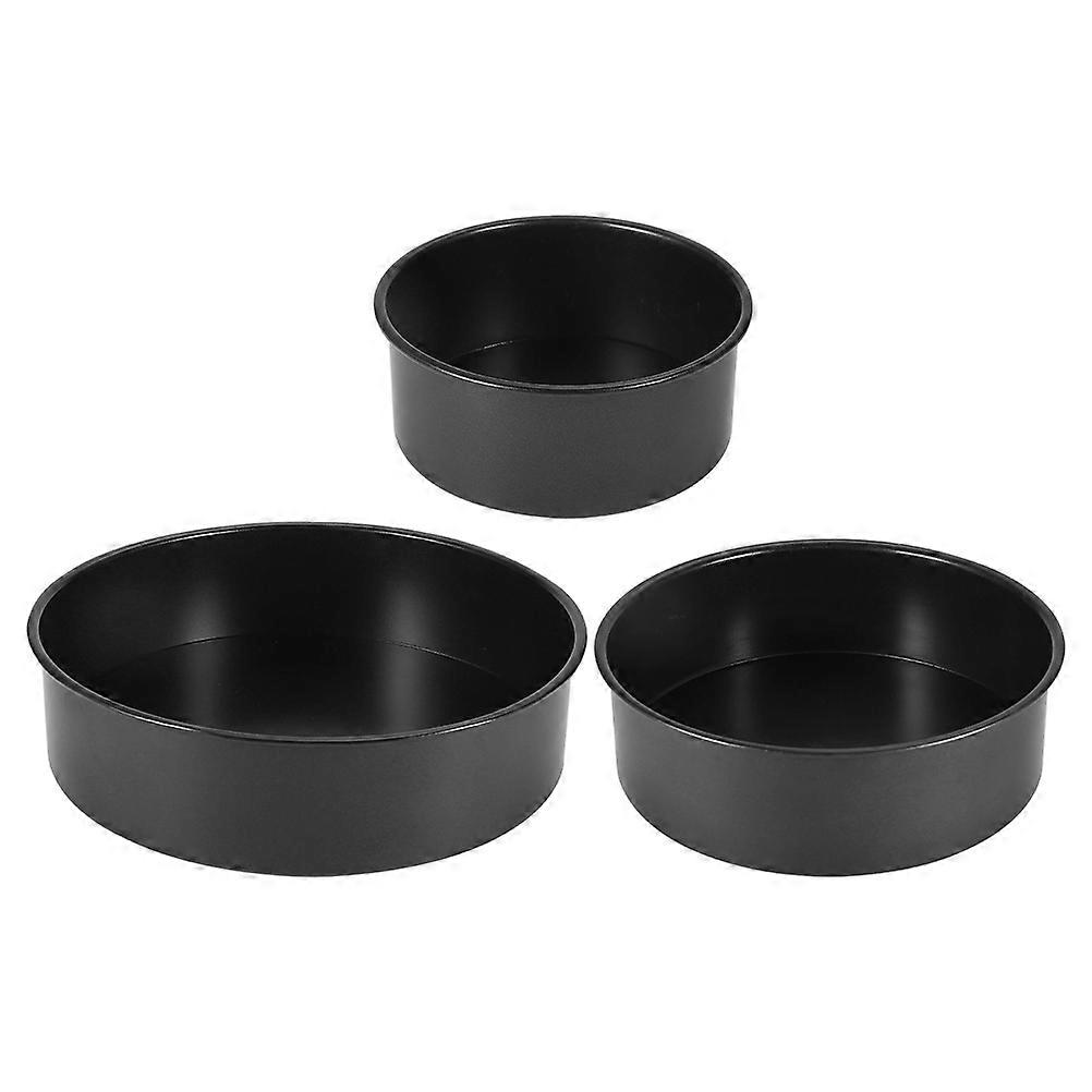 Cake Pans For Baking 3Pcs Round Cake Pan Carbon Steel Professional Cake Shop Use Nonstick