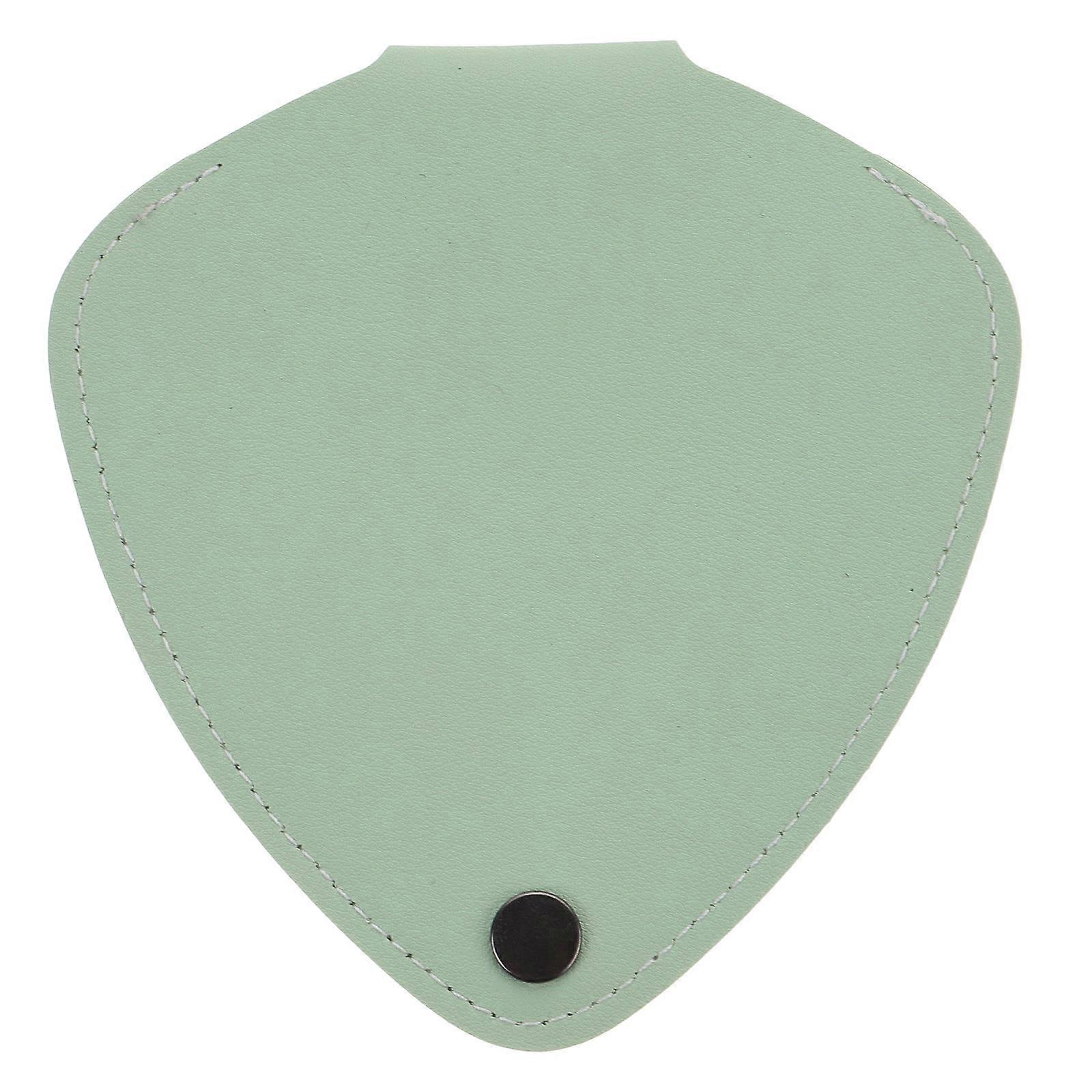 Gitarr Plockar Hållare Box Förvaringspåse Väska Organizer För Akustiska Elgitarrer Ljusgrön 14.00X13.50X0.80CM Förvaring 1Pack